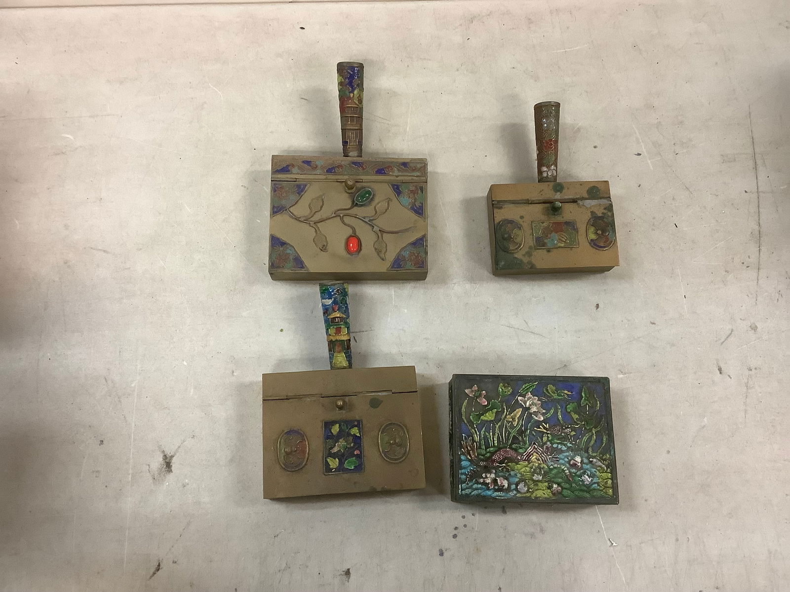 Lot of Vintage Brass Decorative Trinket Dishes (1 of 1)