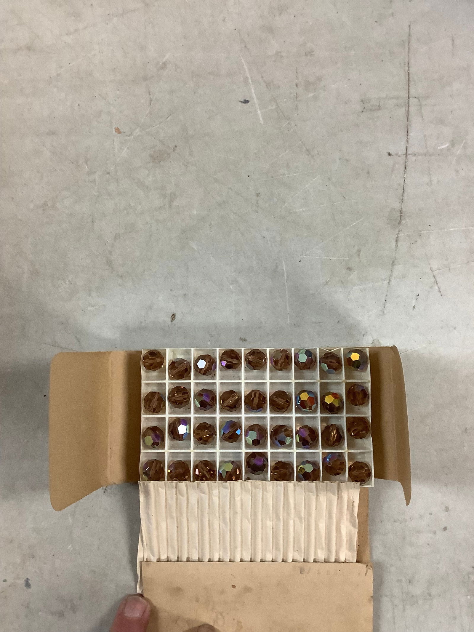 12mm Swarvoski Crystals for Jewelry Light Smoked Topaz (1 of 1)