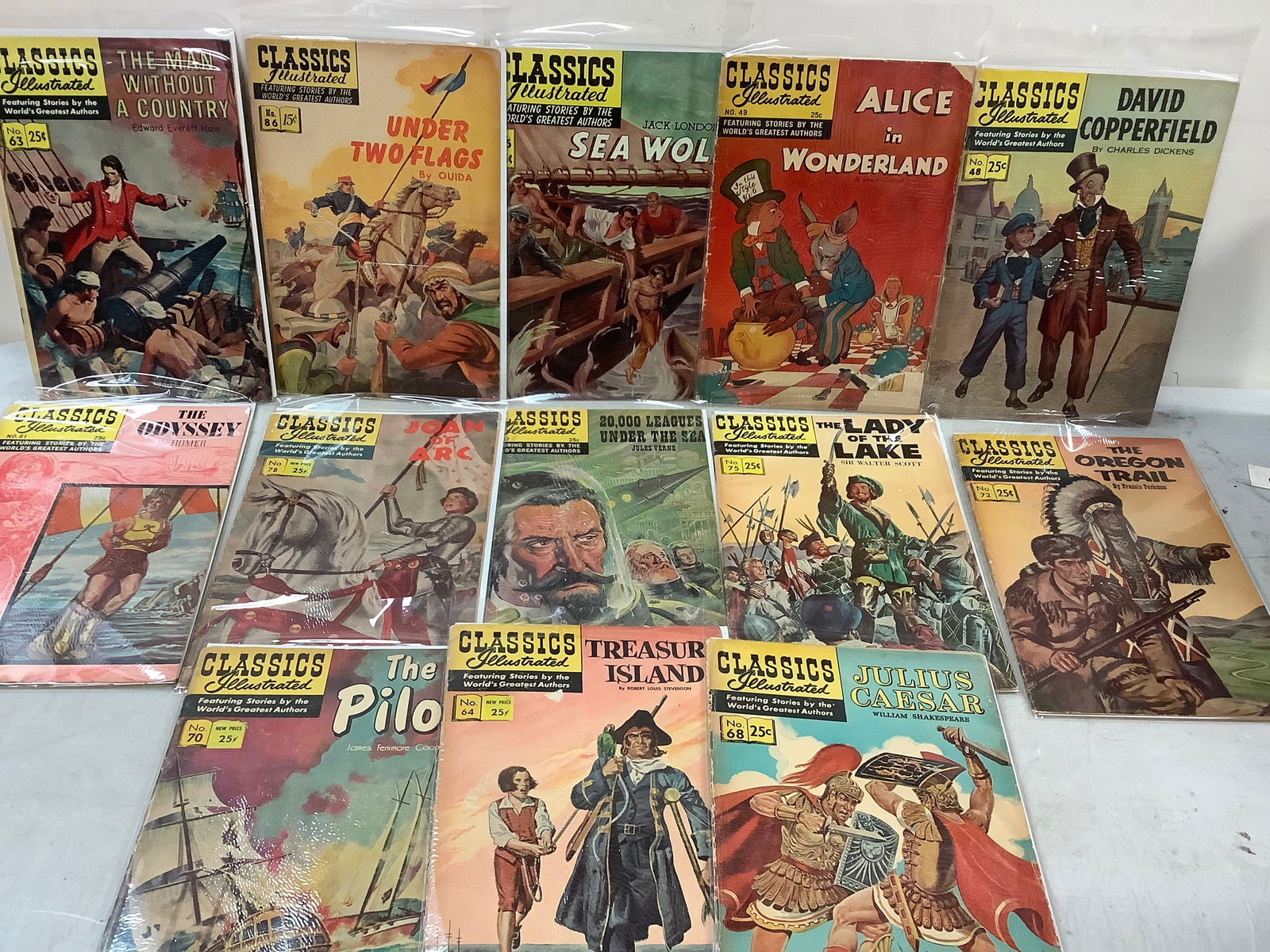 Lot of classics illustrated vintage comics (1 of 1)