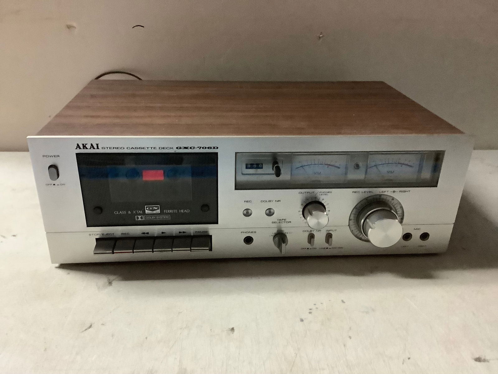 Akai Stereo Cassette Deck Model GXC-706D (1 of 1)