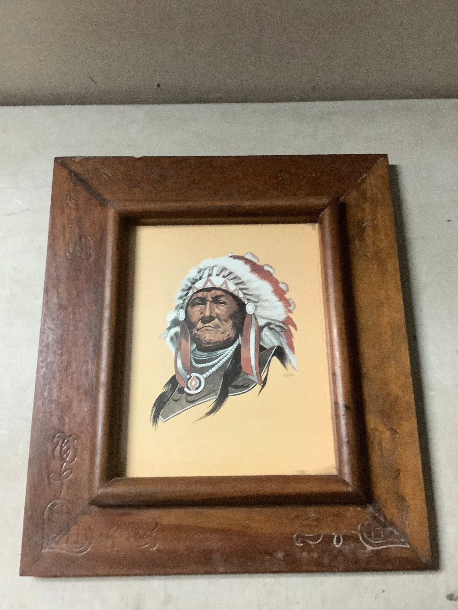 Wood framed portrait 16x14: Wood framed portrait 16x14