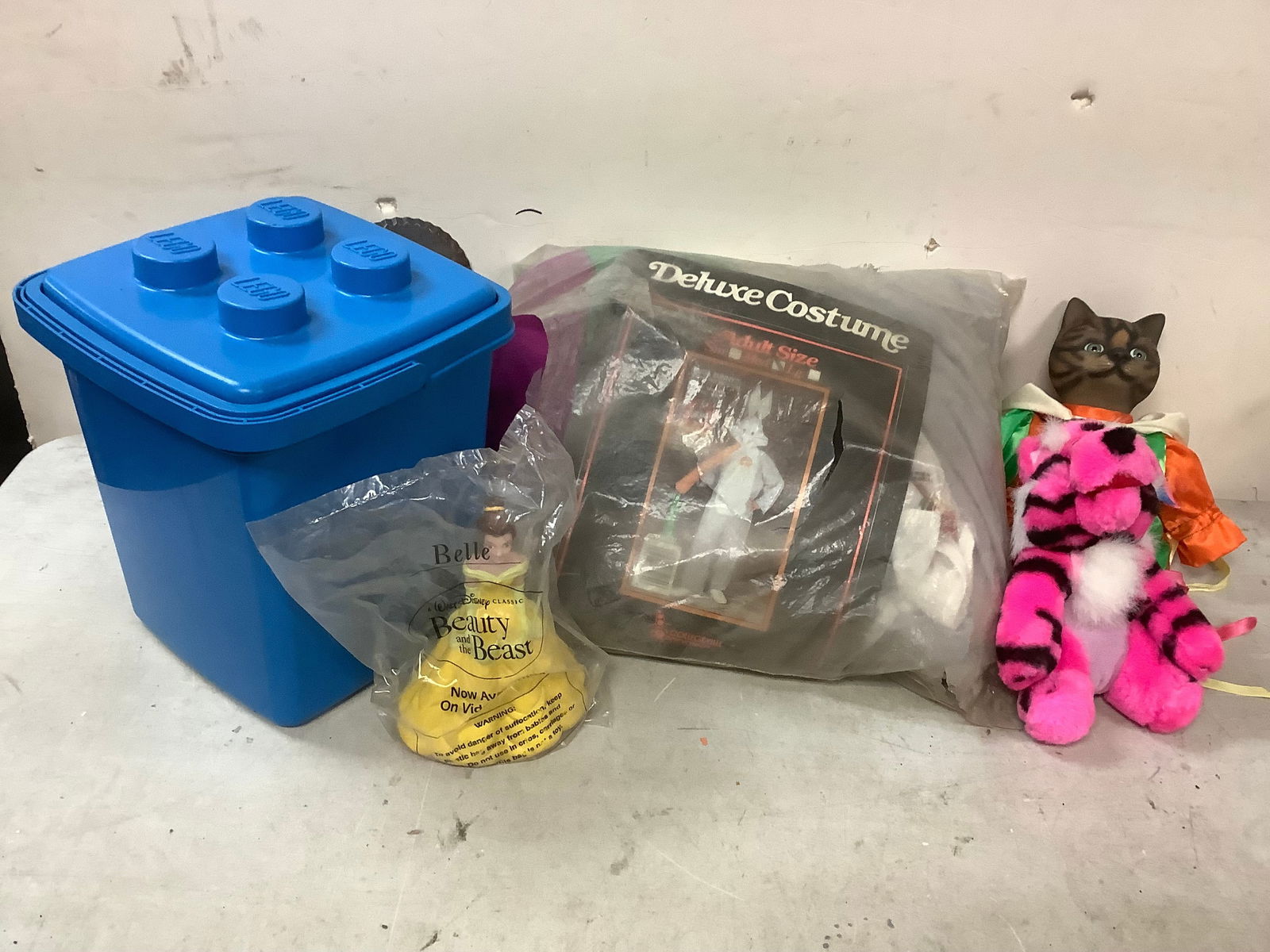 Adult Size L Bugs Bunny Costume, tub of Legos and more: Adult Size L Bugs Bunny Costume, tub of Legos and more