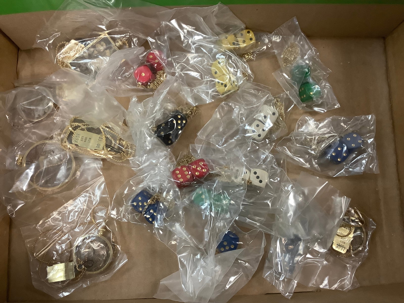 Lot of dice necklaces and more: Lot of dice necklaces and more