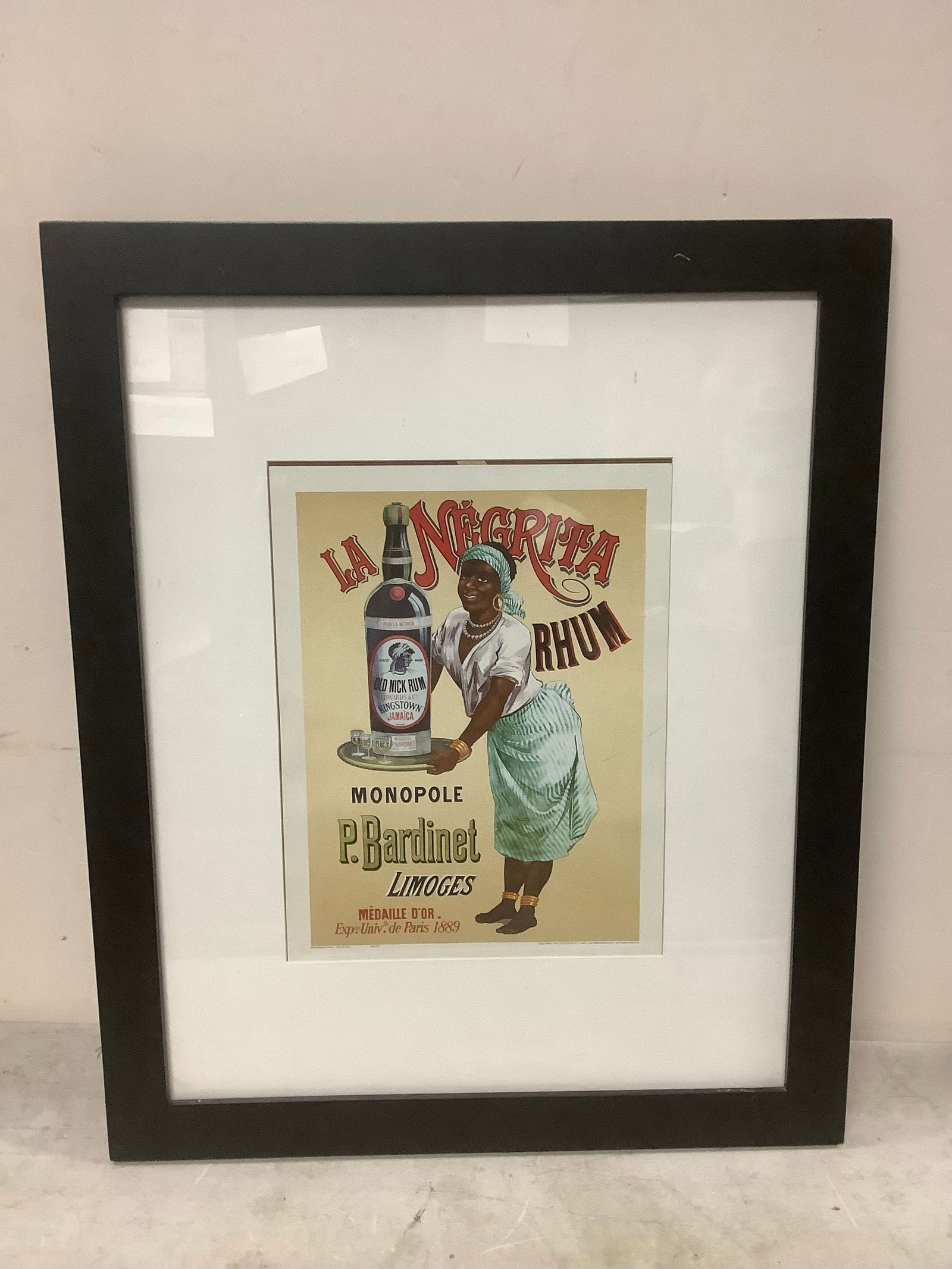 Framed La Negrita Beer advertising picture 23x19 (1 of 1)