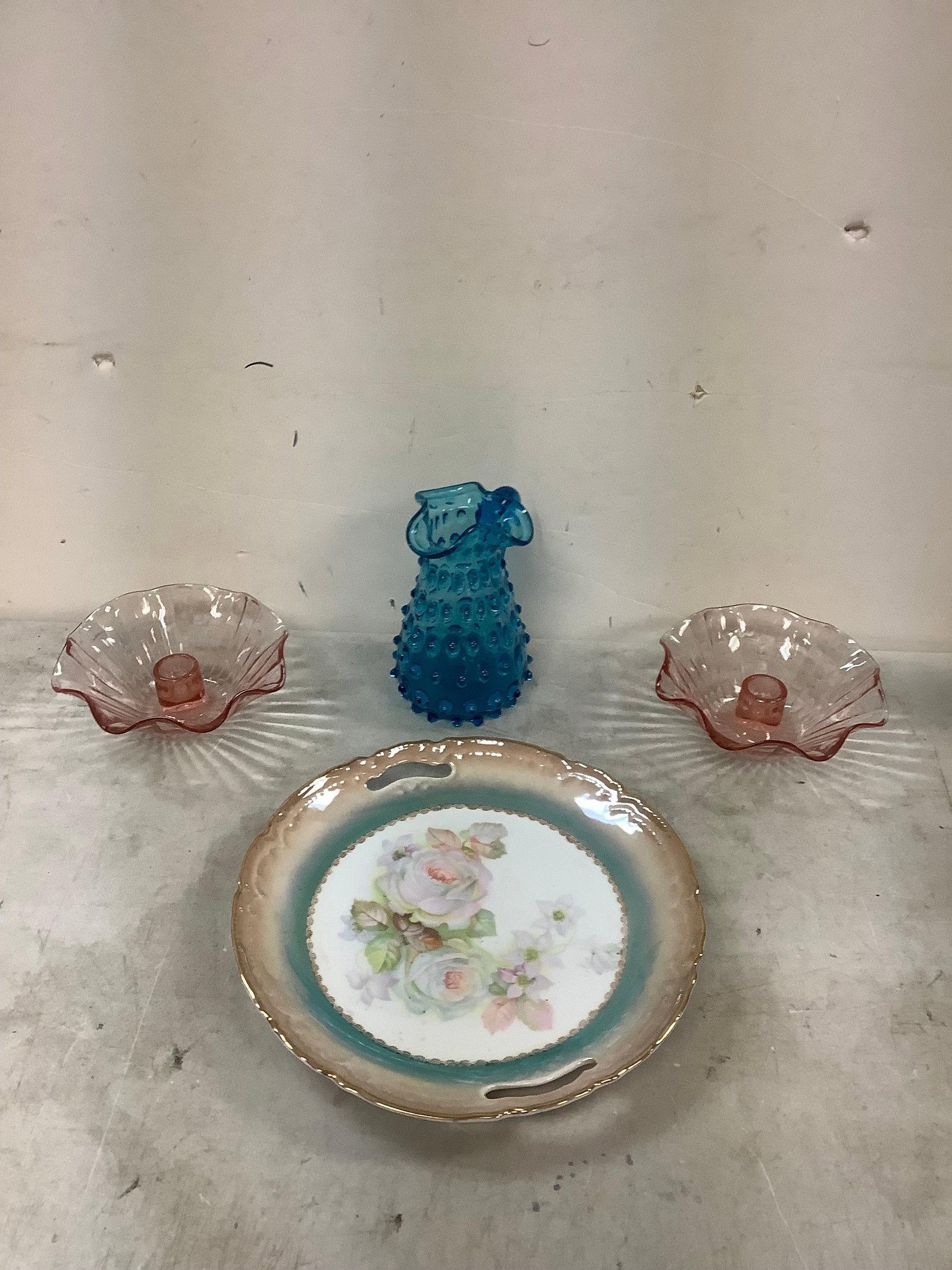Pink Candle Holder, Hobnail Pitcher and more (1 of 1)
