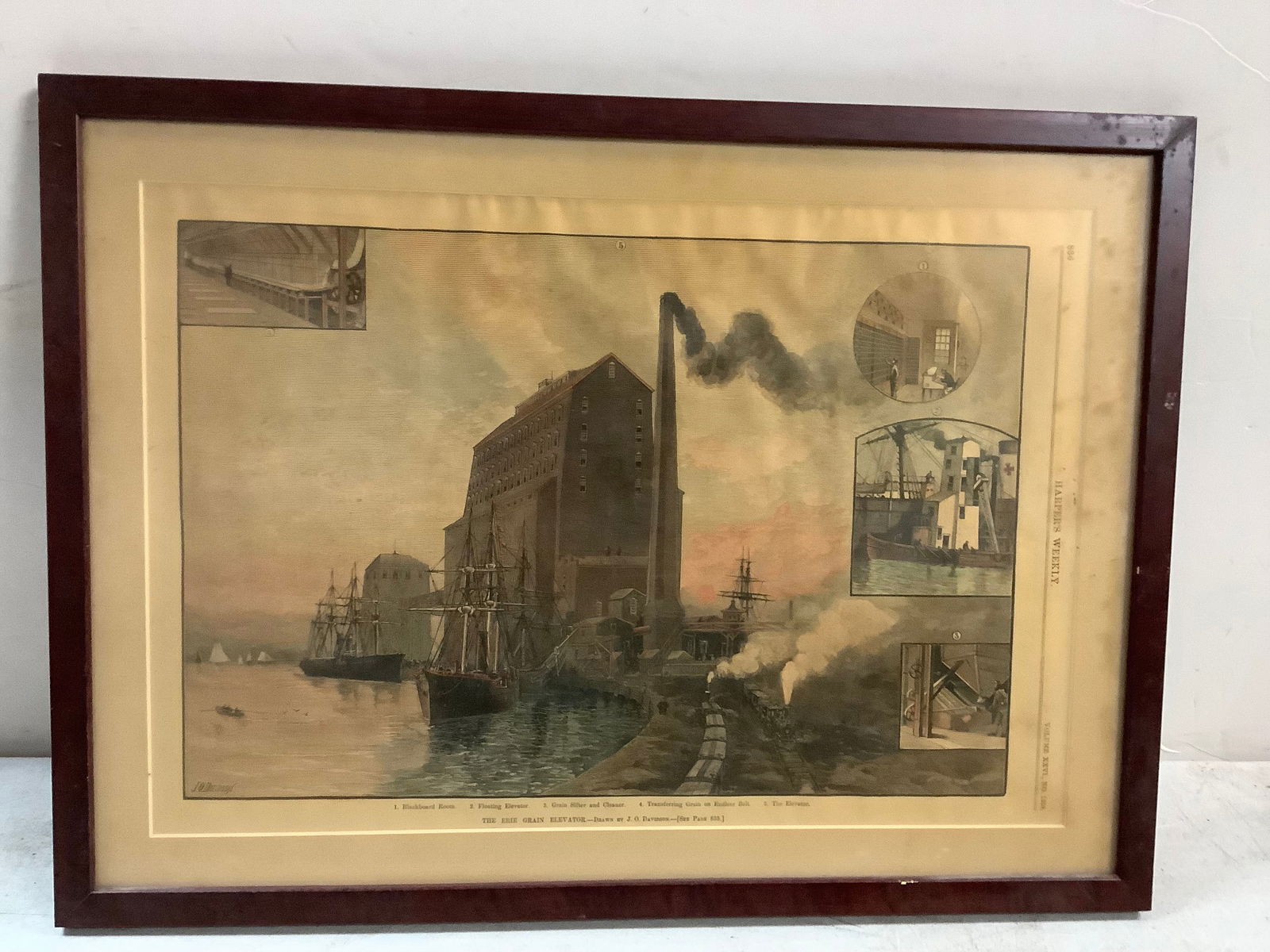 Framed Harper's Weekly 13x18 (1 of 1)
