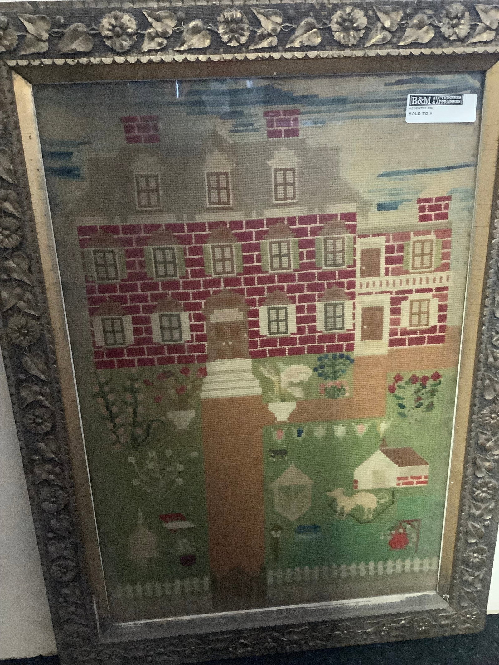 Framed knit artwork 21''x29'' (1 of 1)