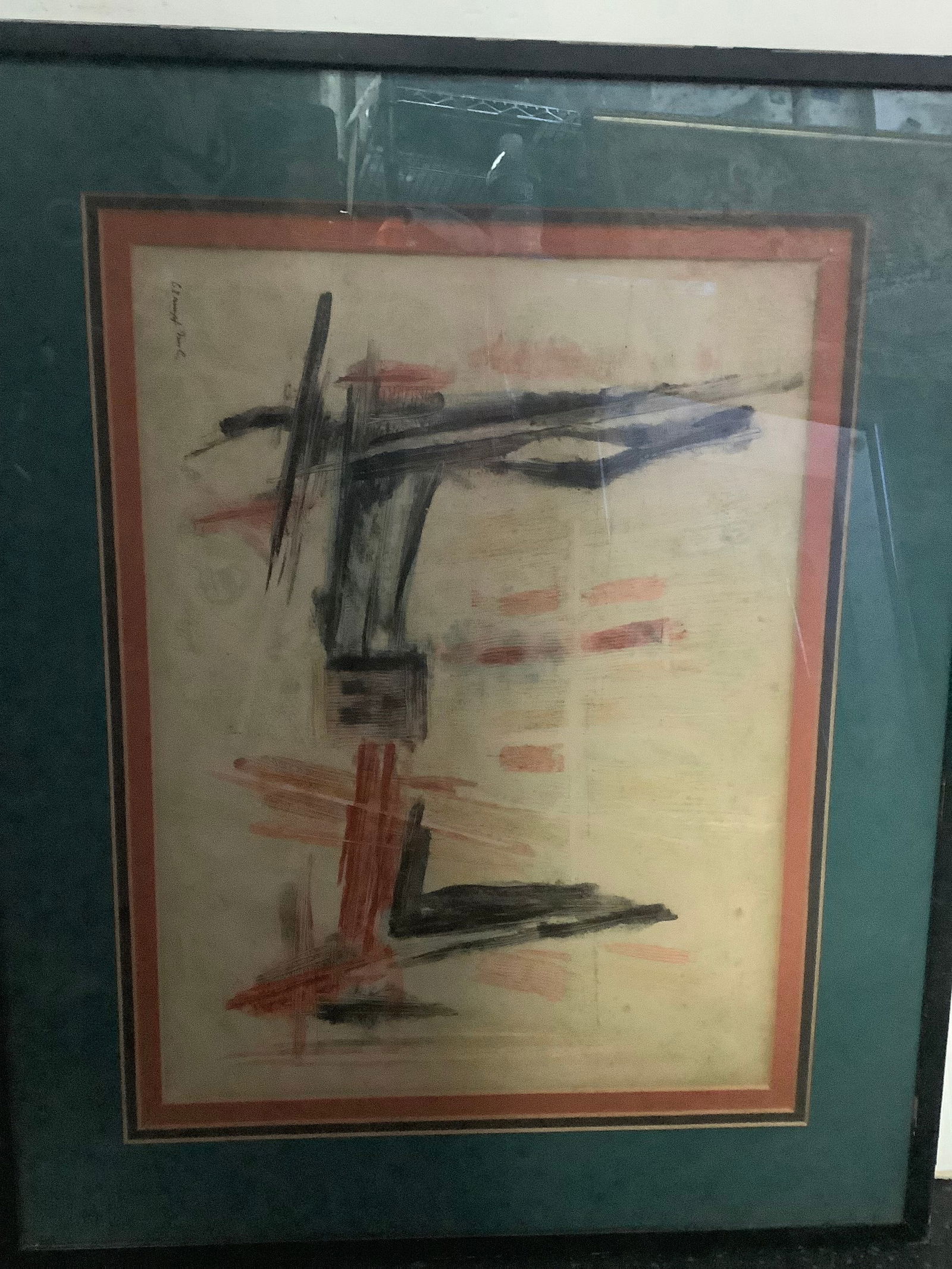 Signed and framed abstract artwork 19''x23'' (1 of 1)