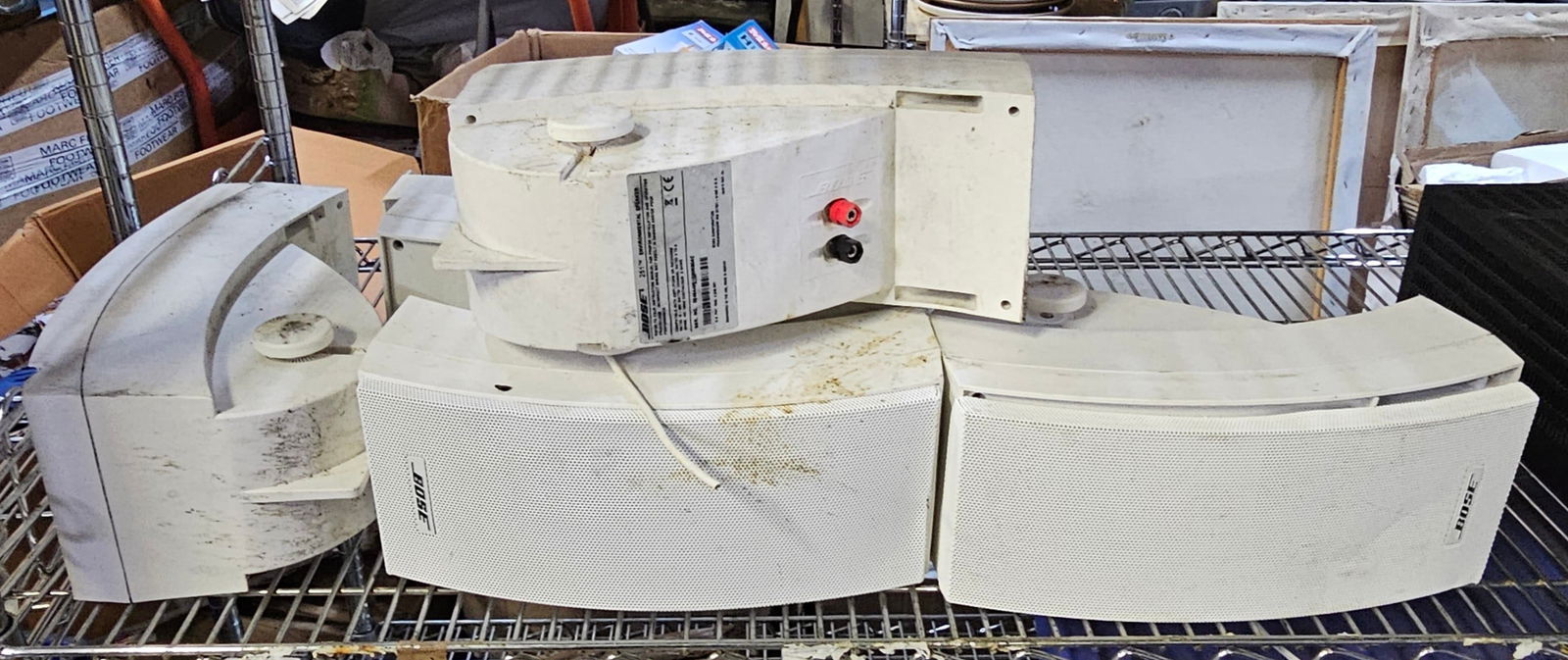 5 Bose Speakers Untested 3 missing Covers (1 of 2)