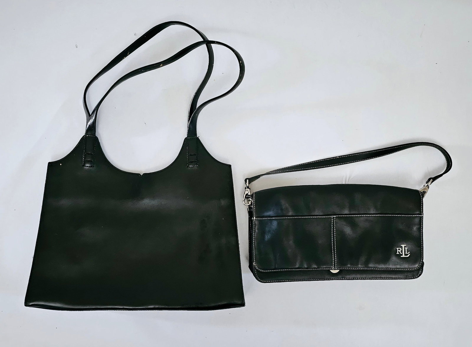 Tahari and Lauren Ralph Lauren Leather Purses Excellent Condition: Tahari and Lauren Ralph Lauren Leather Purses Excellent Condition