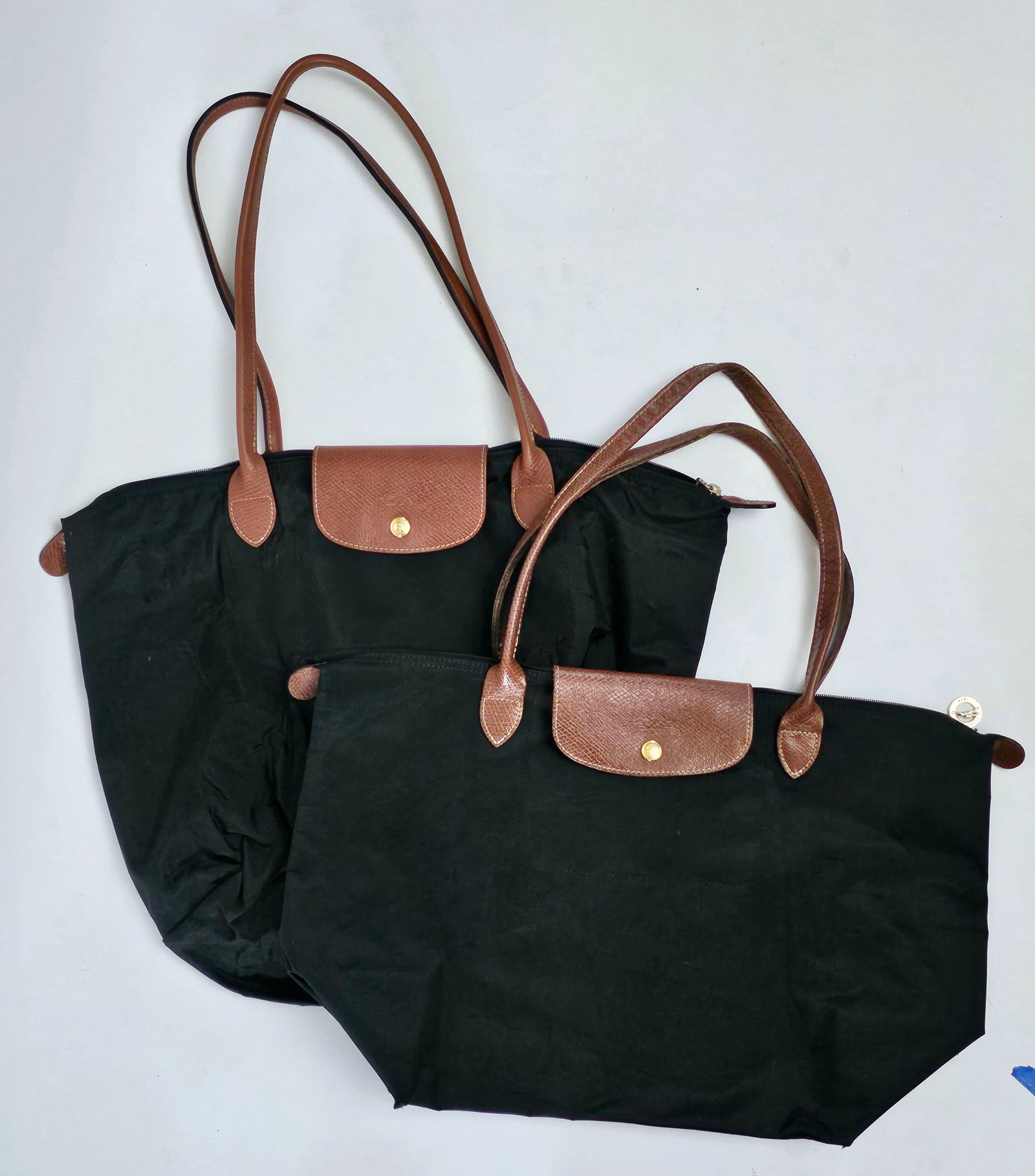 NWOT Longchamp La Pliage Black Tote Bags (1 of 2)