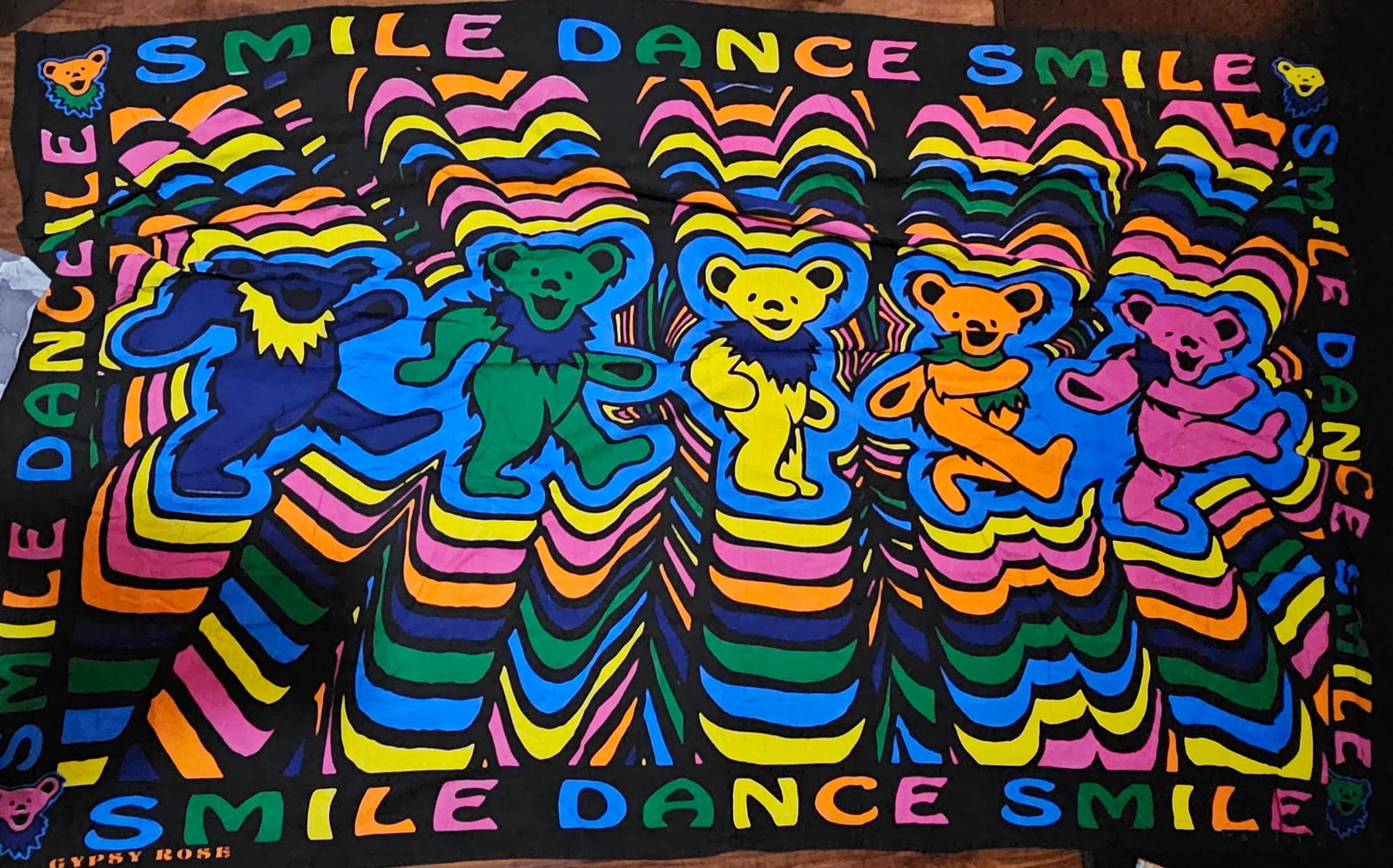 The Grateful Dead Gypsy Rose 2011 Tapestry 82x50" (1 of 1)