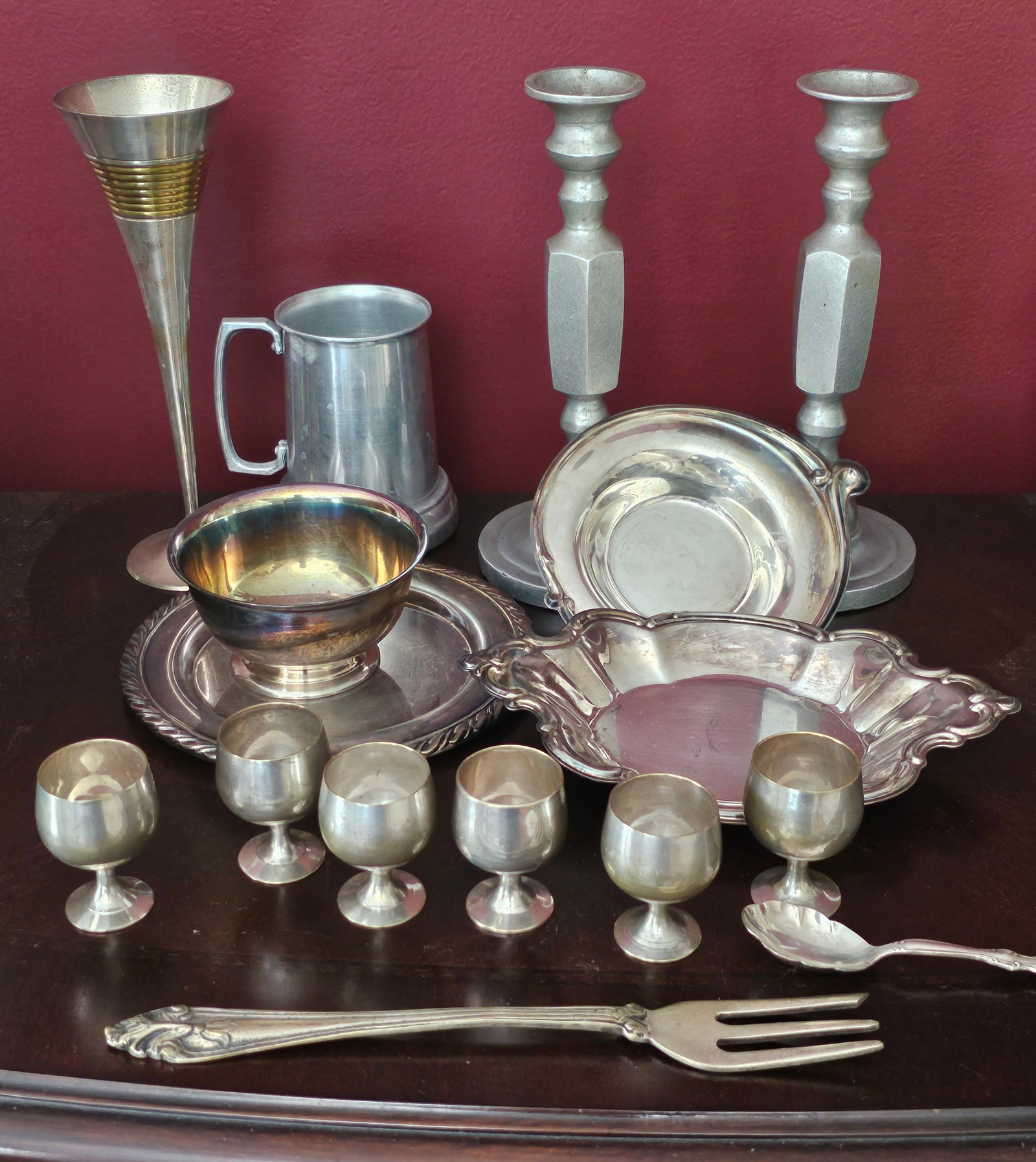 Vintage Pewter and Silverplate: Vintage Pewter and Silverplate