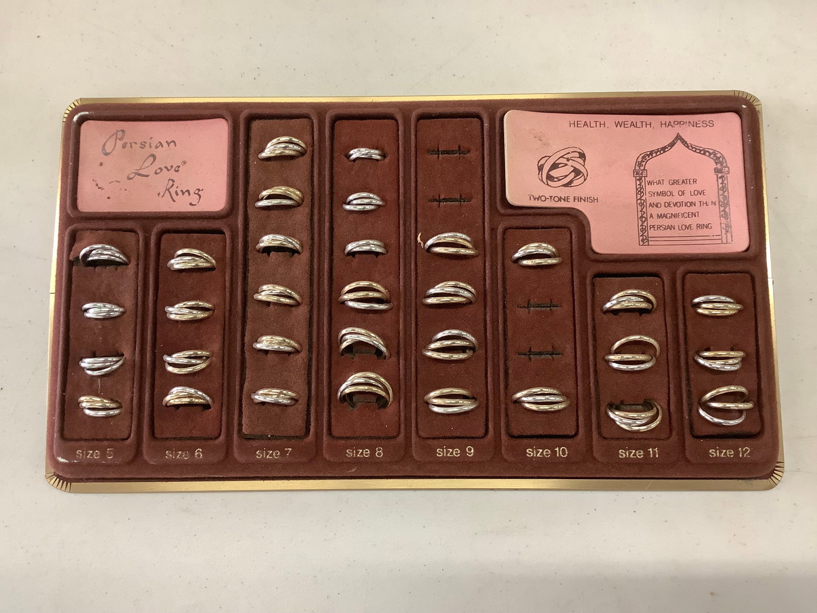 Lot of Persian Love Rings - assorted sizes (1 of 1)