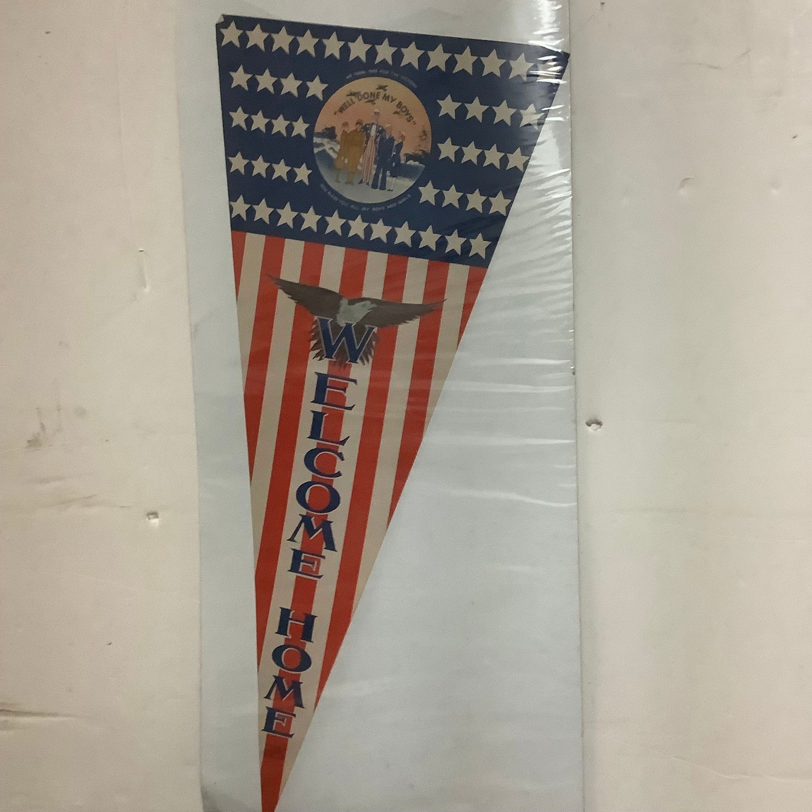 Welcome home USA flag/banner (34 inches long) (1 of 1)