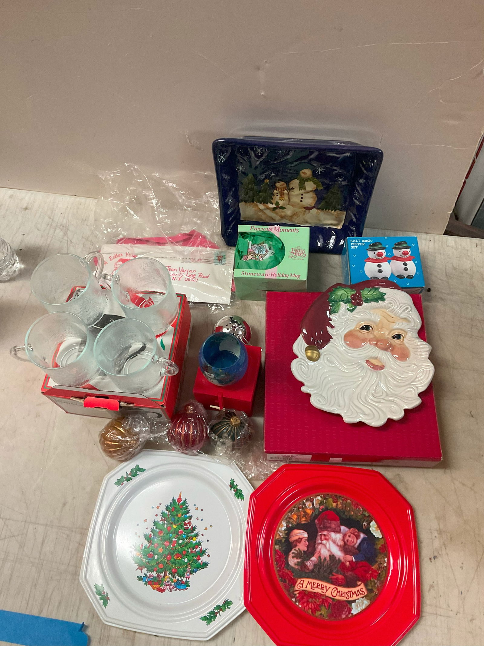 Assorted Holiday Plates, Salt & Peppers Shakers, Candles And More Auction