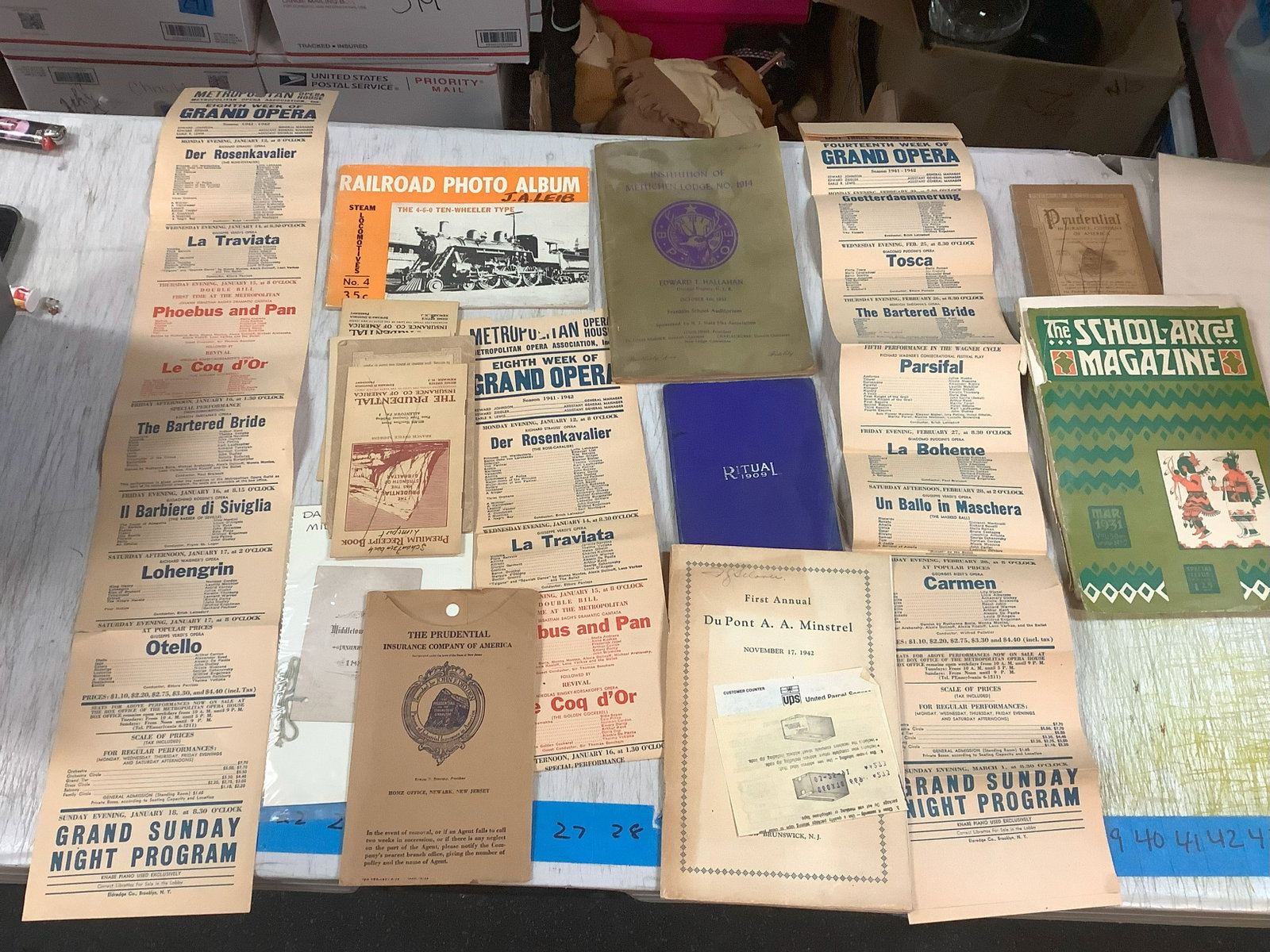 Lot of Vintage Directories, Playbill and more: Lot of Vintage Directories, Playbill and more