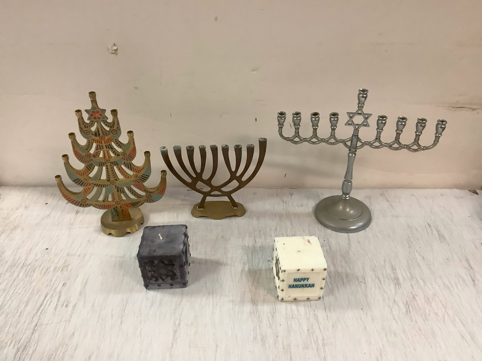 Hannukah Candles, 3 Hannukah Menorahs: Hannukah Candles, 3 Hannukah Menorahs