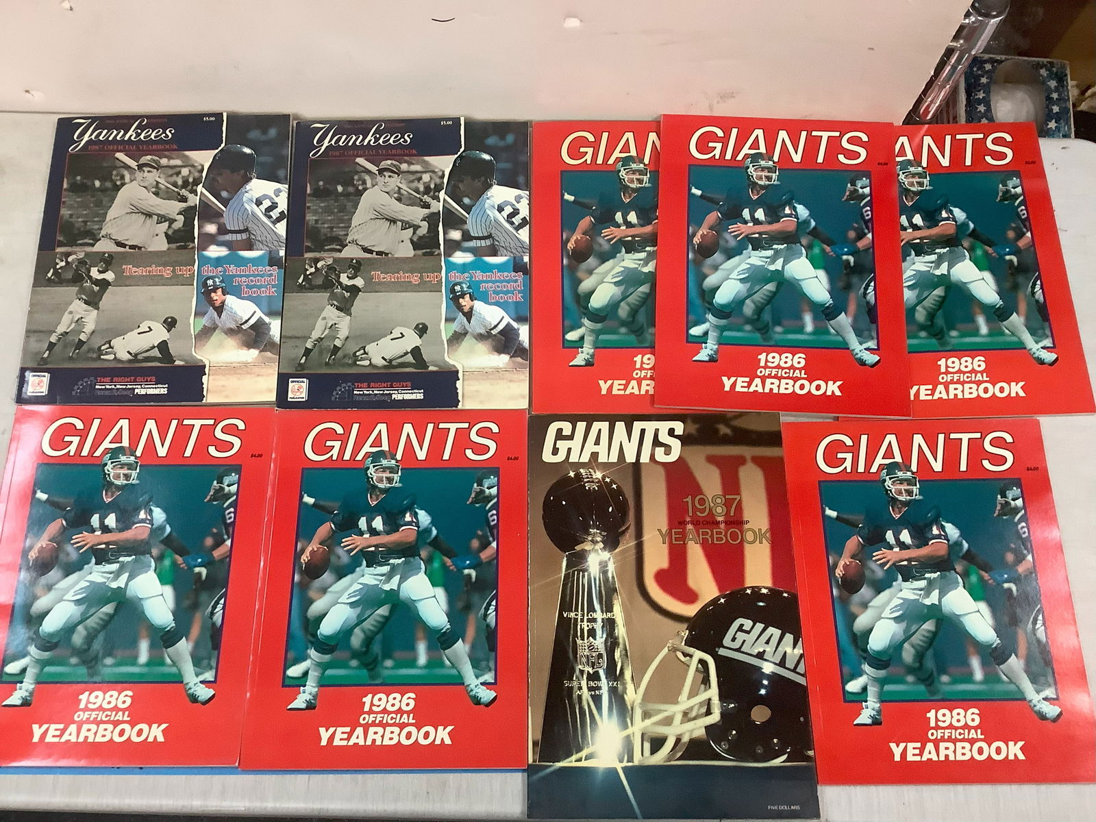 38th Annual Edition Yankee Yearbooks, Giants Yearbooks - variuos years (1 of 1)