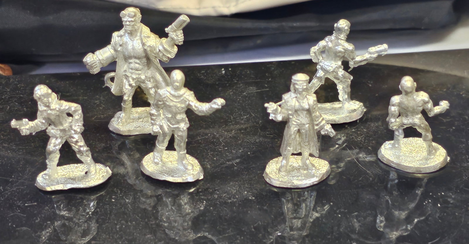 Pewter Military Figurines each apprx 1.25": Pewter Military Figurines each apprx 1.25"