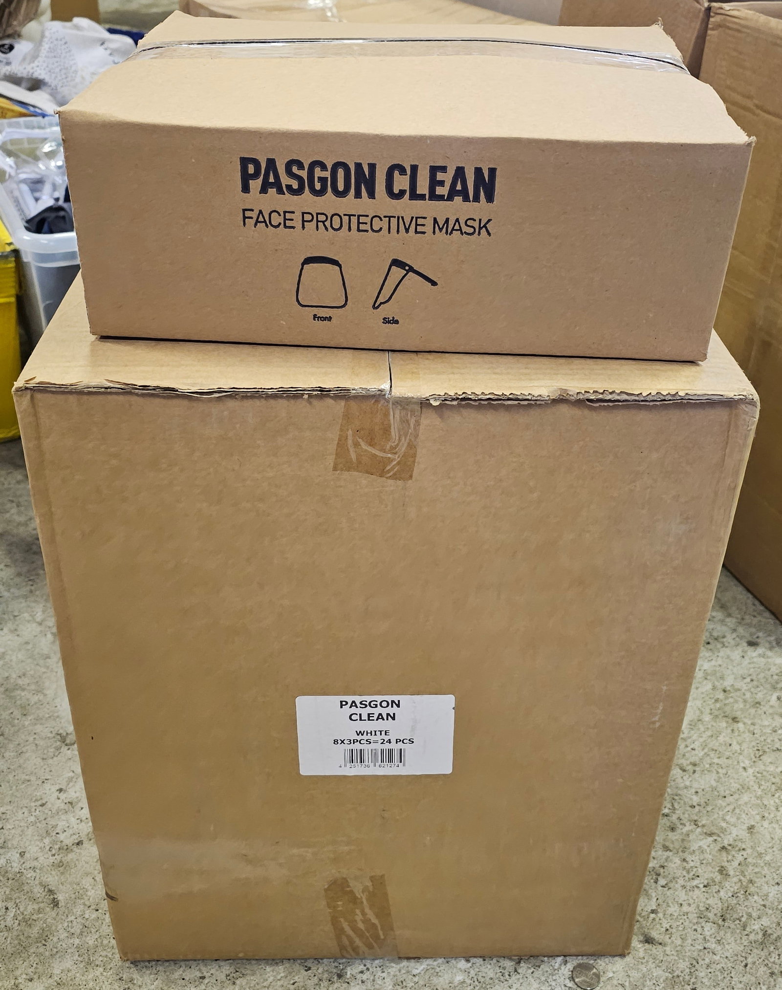 New case of 24 Paragon Face Masks Shields: New case of 24 Paragon Face Masks Shields