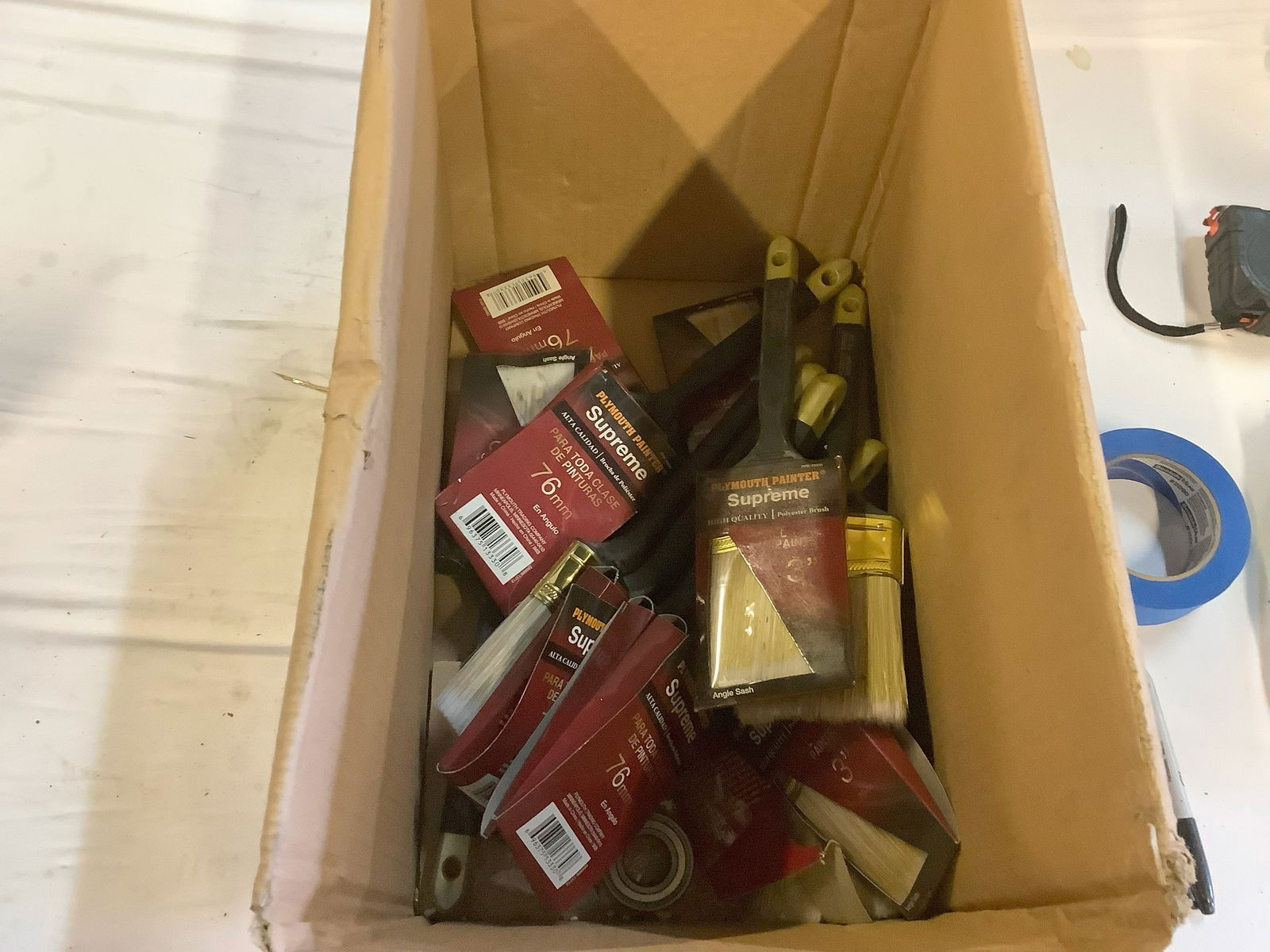 Lot of plymouth painter supreme high quality polyester brush 76mm: Lot of plymouth painter supreme high quality polyester brush 76mm