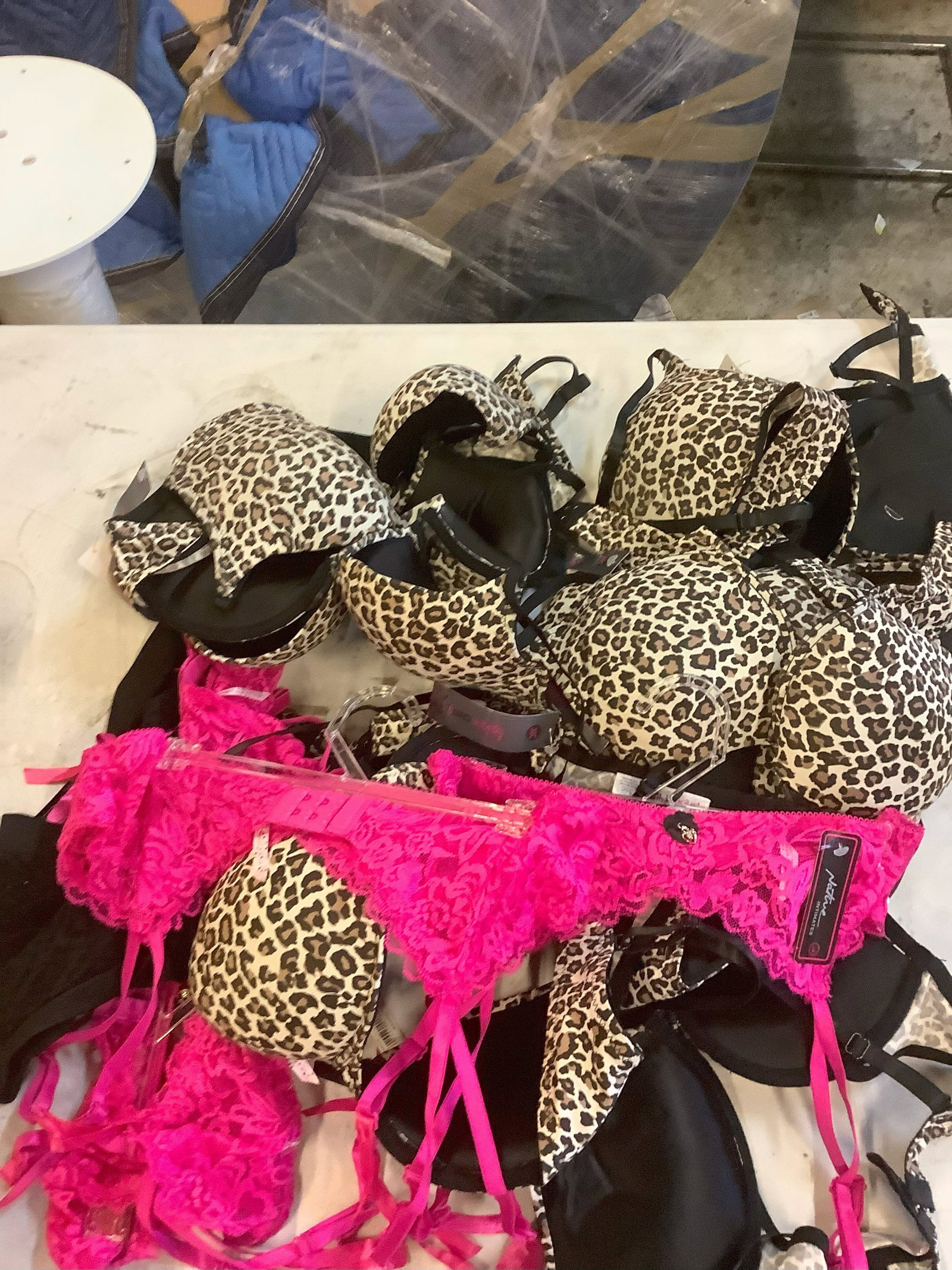 Various Size Bras and Garters: Various Size Bras and Garters