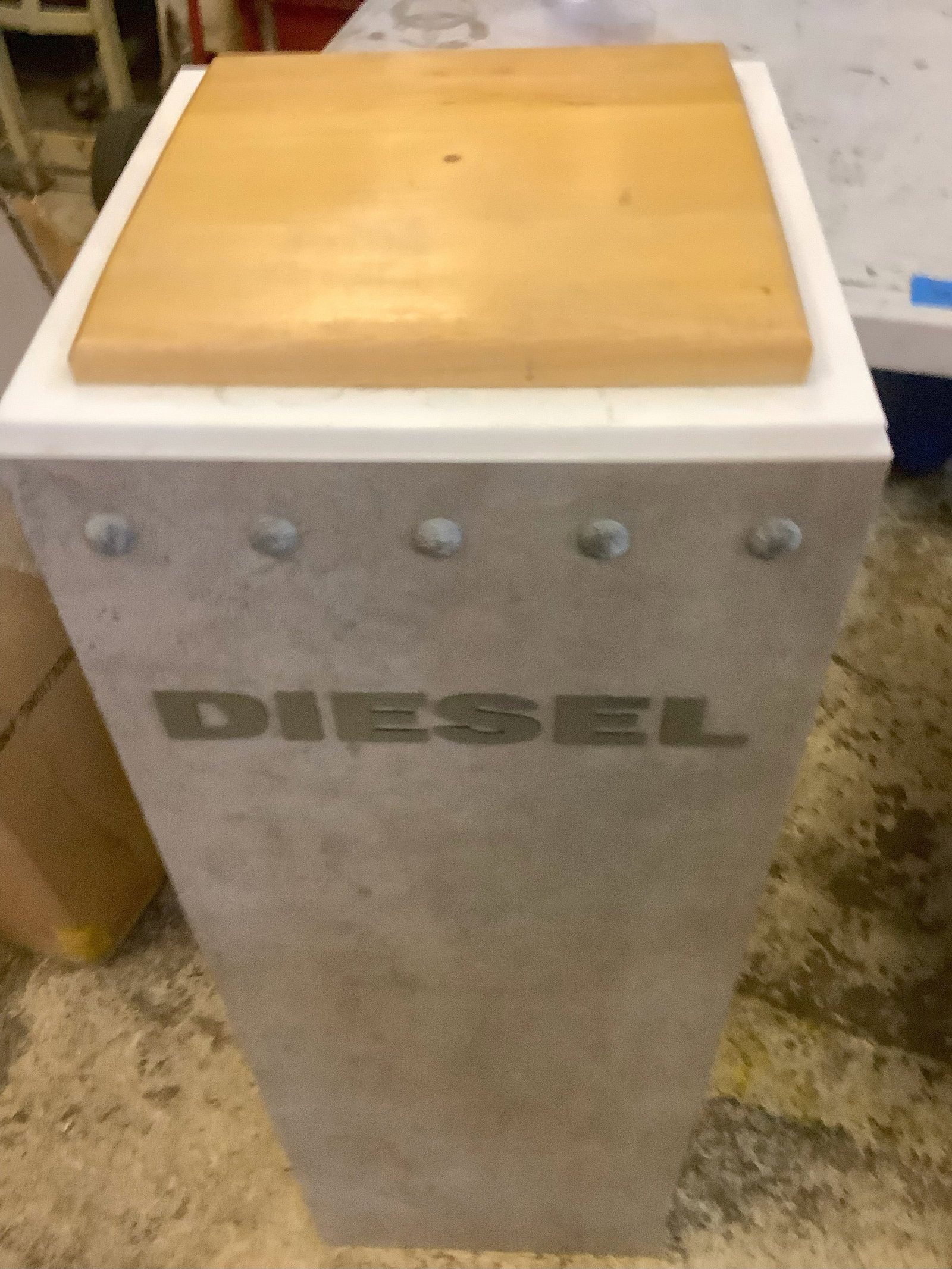 Diesel Display Stand 37in tall 1x1ft wide: Diesel Display Stand 37in tall 1x1ft wide