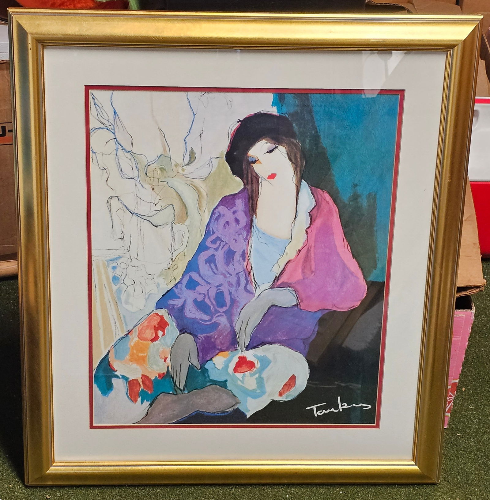 Itzchak Tarkay Framed Artwork (1 of 2)