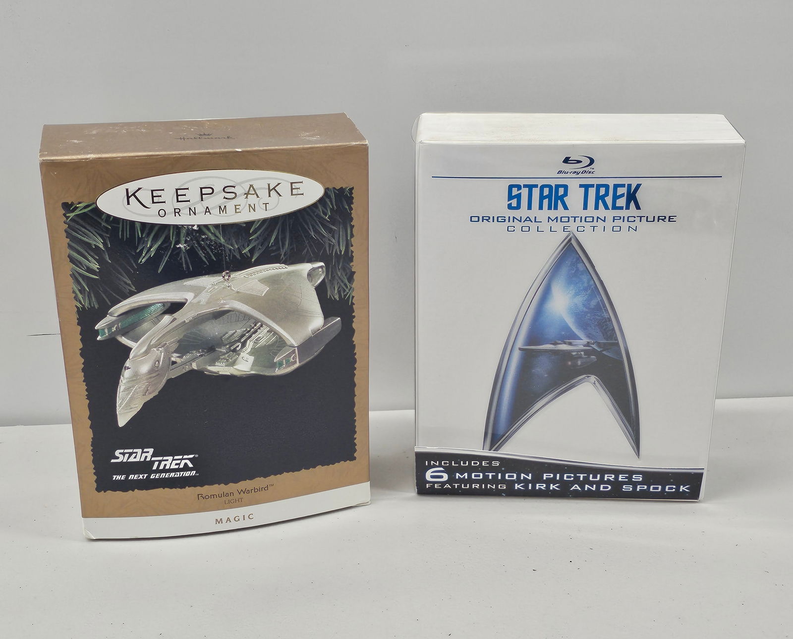 Star Trek Blu Ray DVD Set and Hallmark Warbird Ornament (1 of 1)