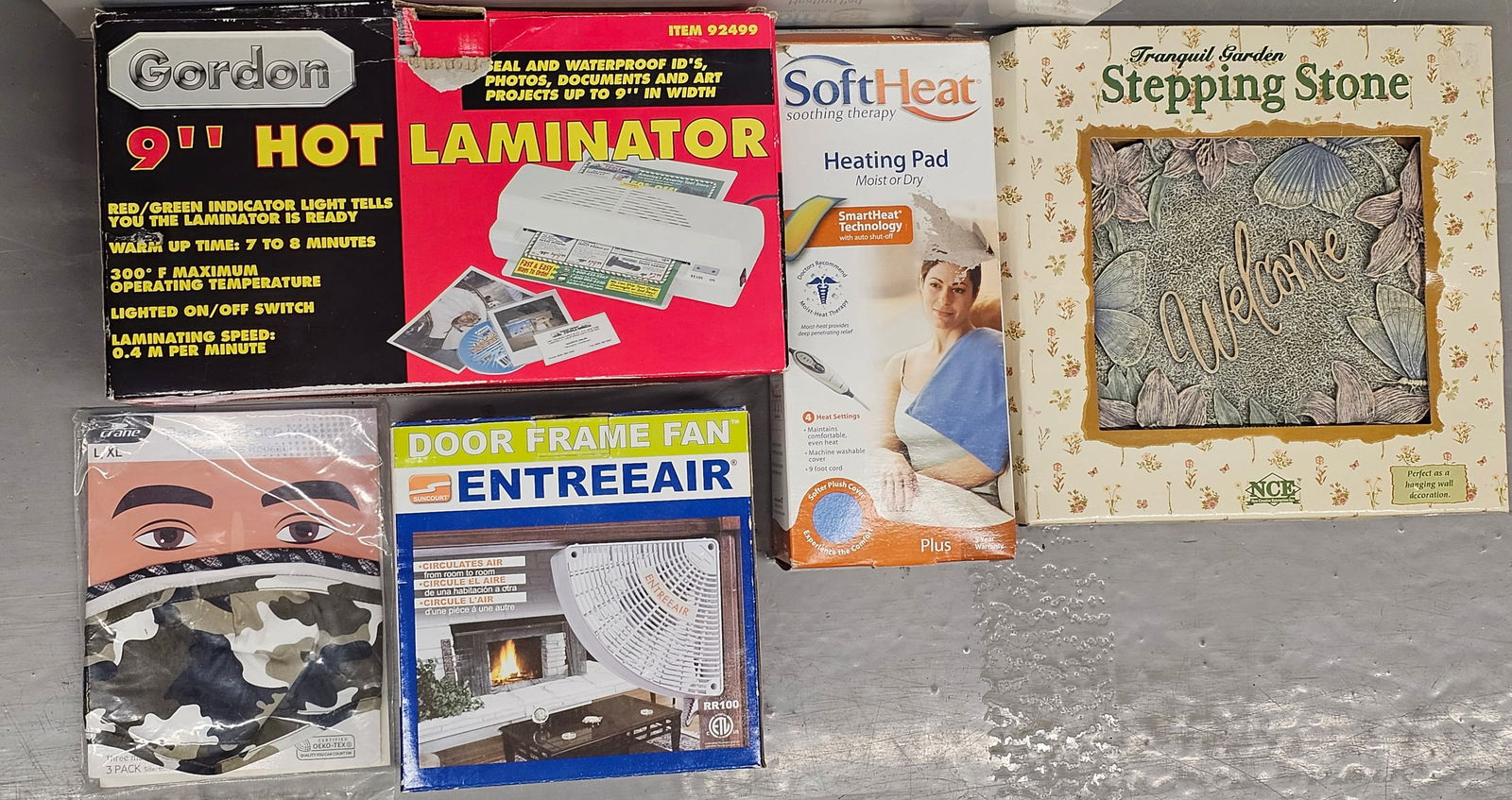 Boxed Home Items incl Laminator, Garden Stone, More (1 of 1)