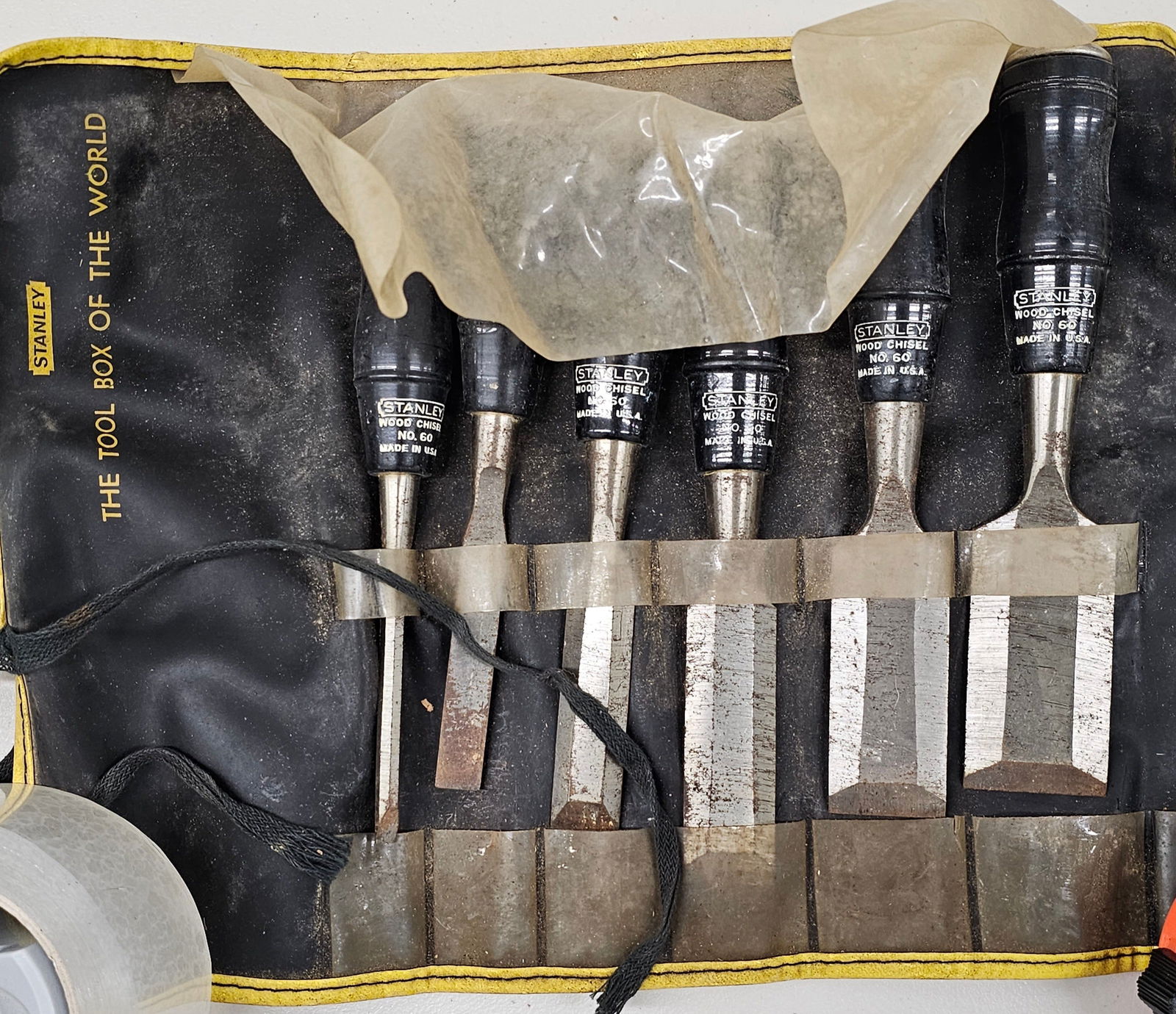 Vintage Stanley USA Wood Chisel Set (1 of 1)