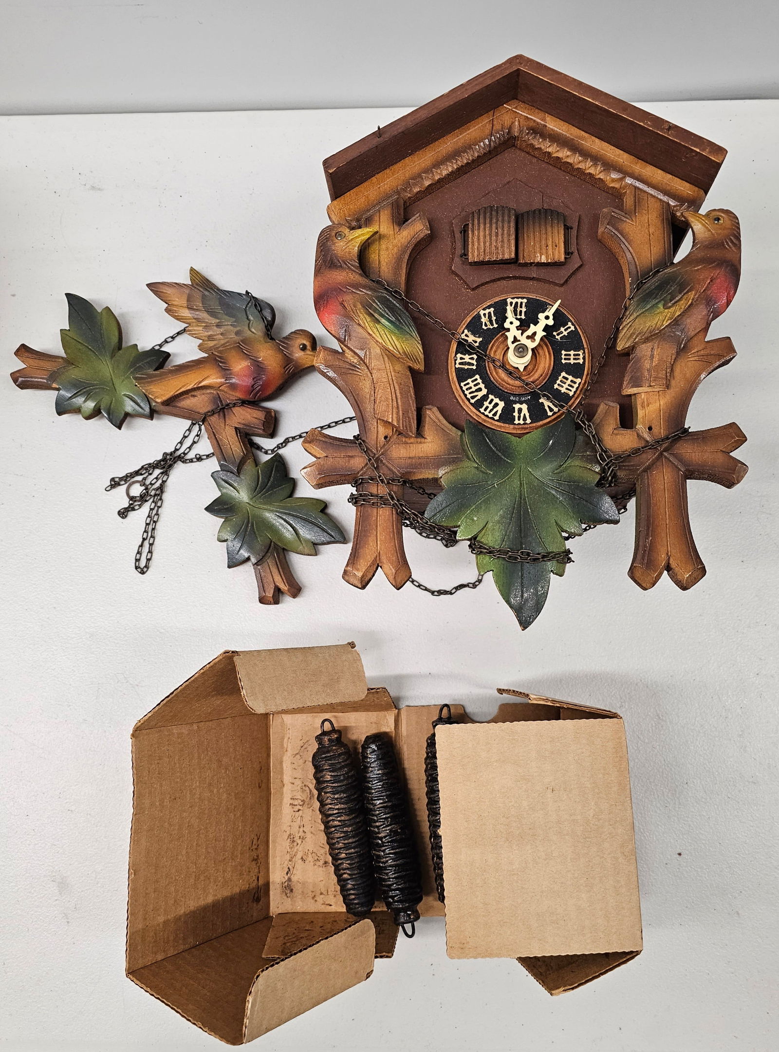 Vintage Cuckoo Clock With Bird Accents (1 of 2)