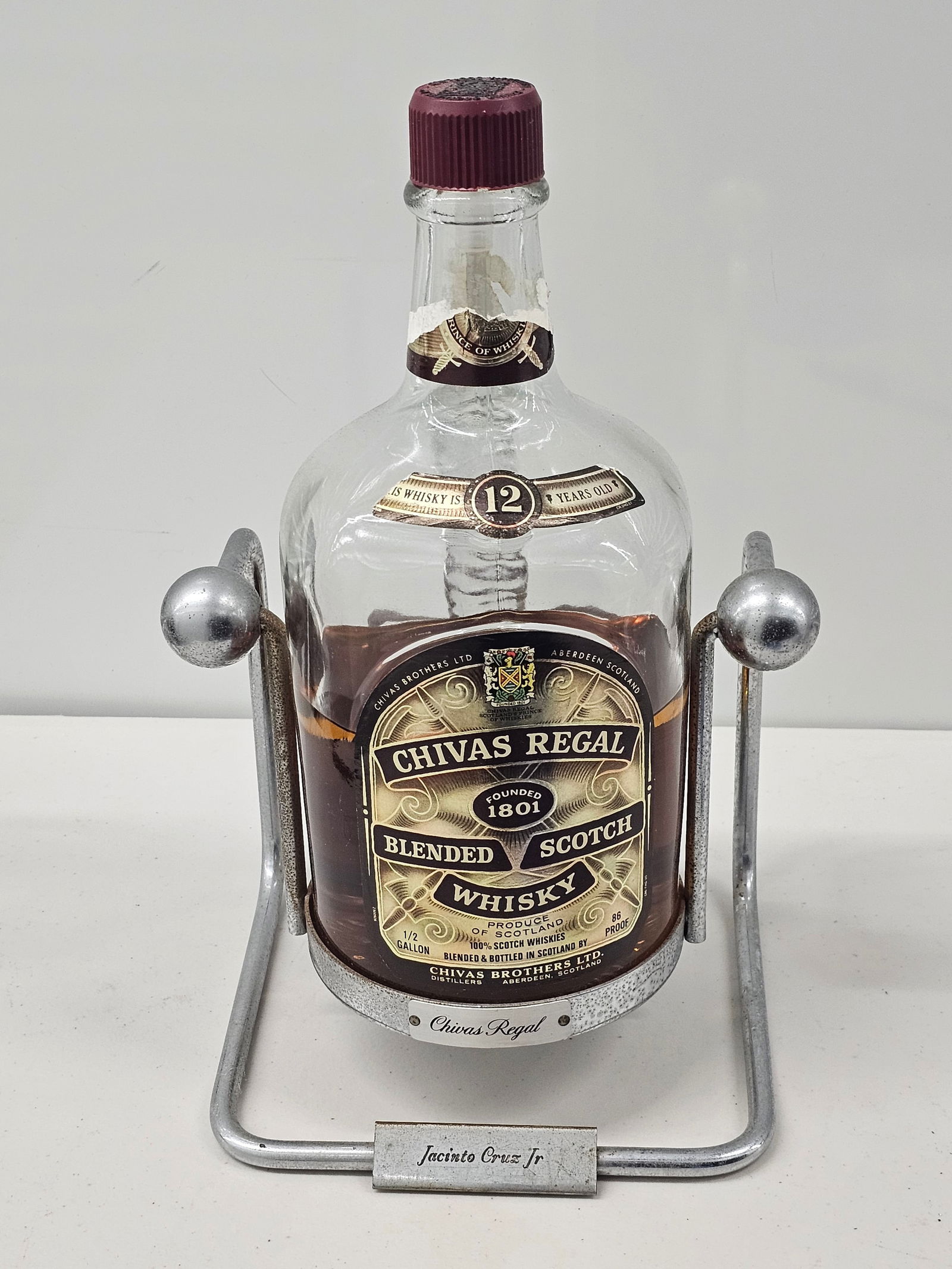 Chivas Regal Scotch Whiskey on Stand (1 of 1)