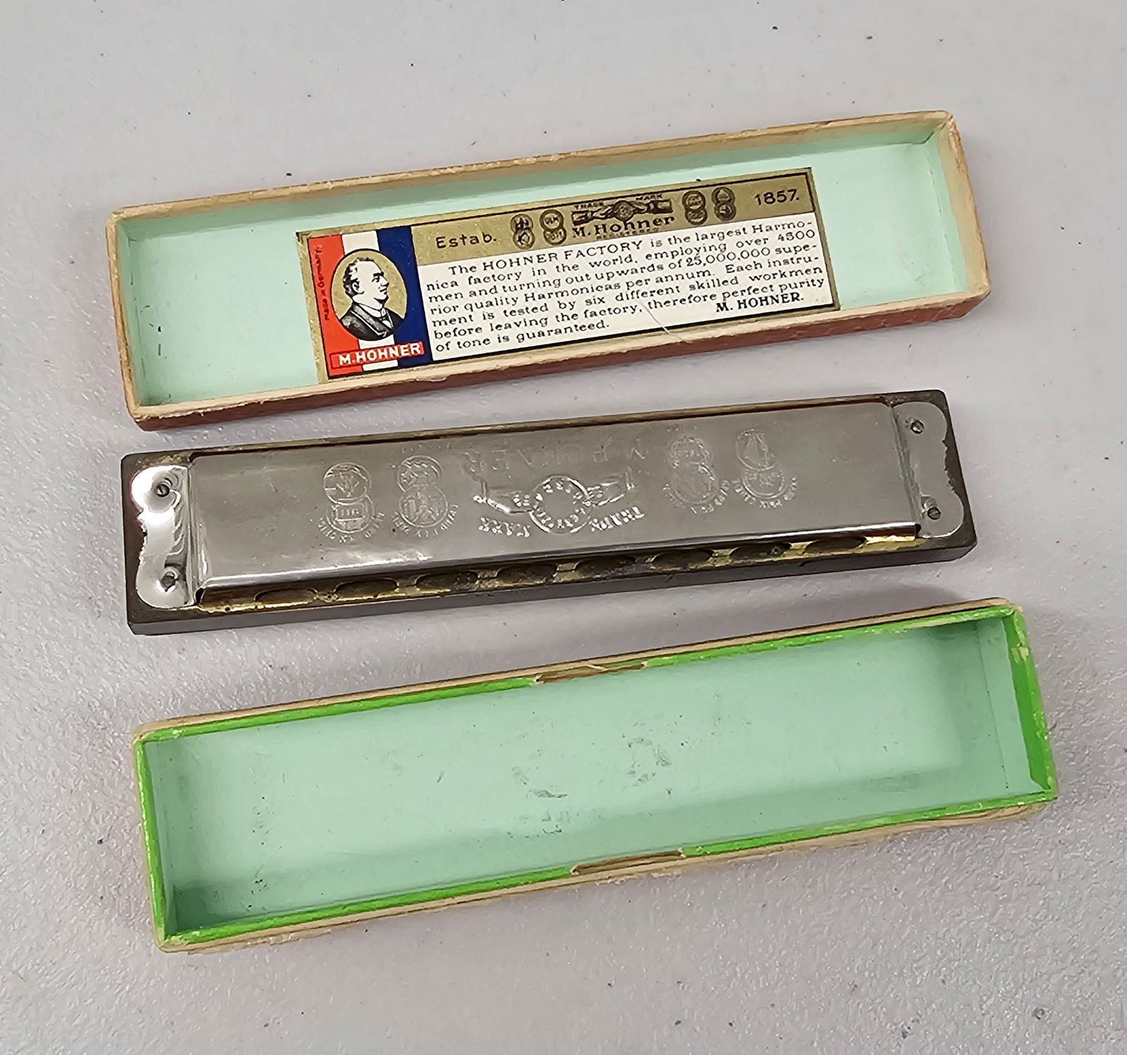 Vintage Hohner Harmonica with box 5.5" long (1 of 1)