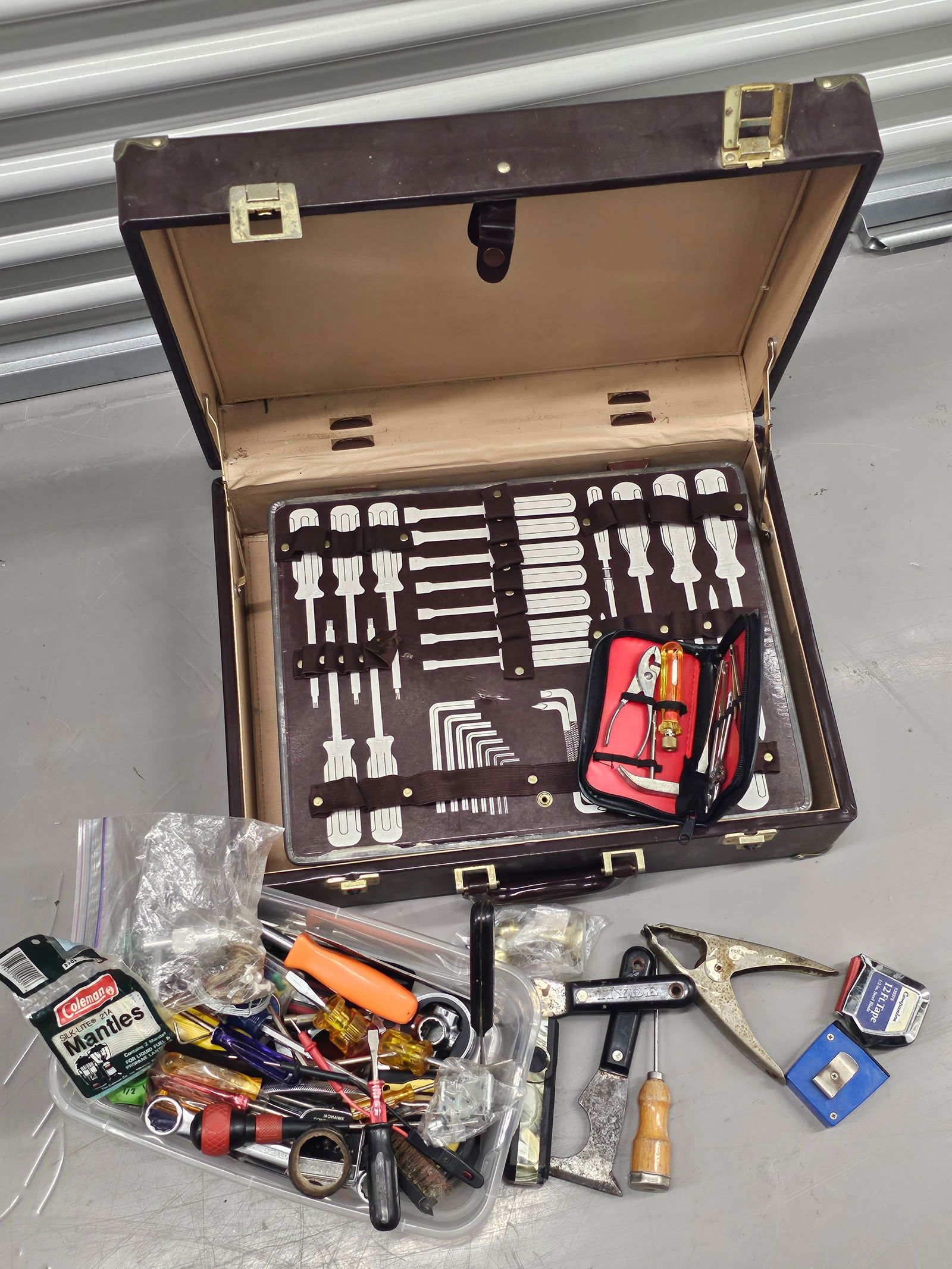 Vintage Tool Briefcase and Tools Hardware (1 of 2)