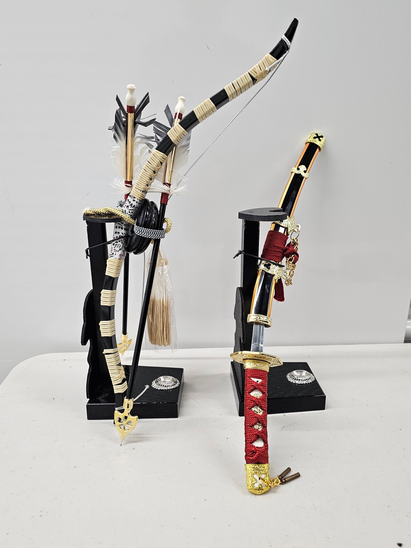 Sword and Bow and Arrow Displays 15" tall (1 of 1)