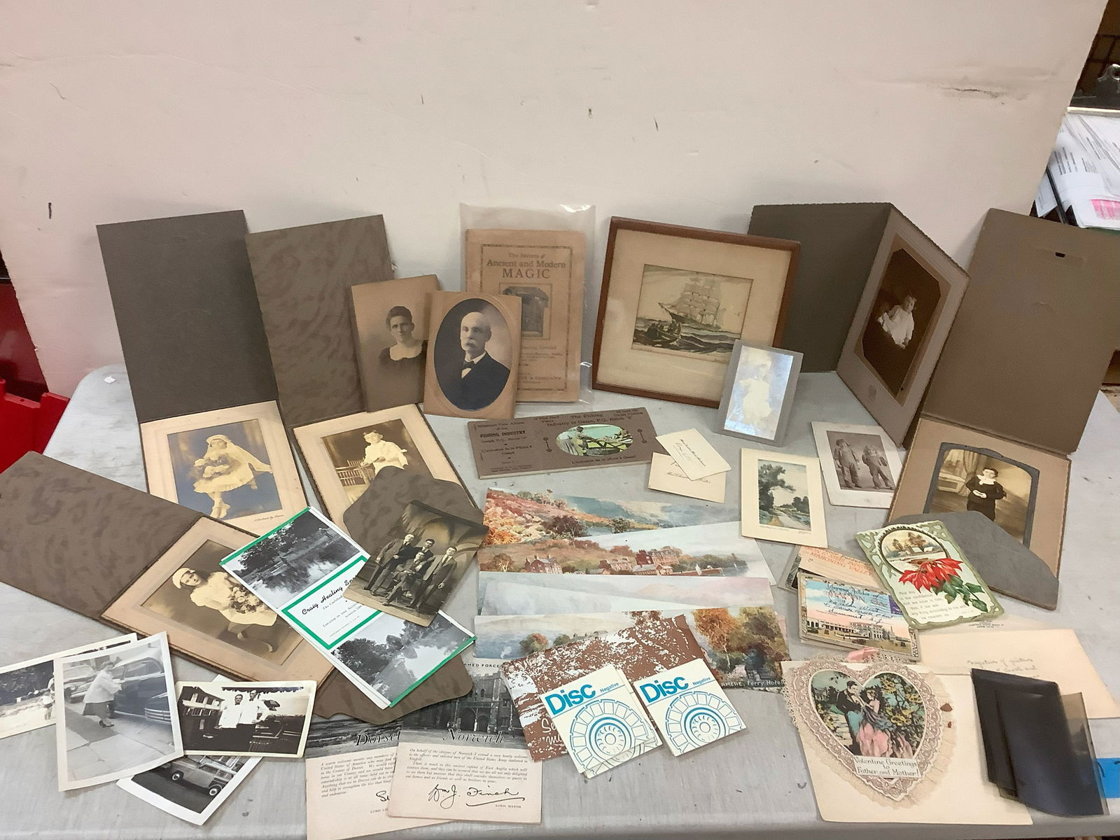 The Secrets of Ancient and Modern Magic, Old Portrait by Davis, The Pilot Artwork in Frame -signed, (1 of 1)