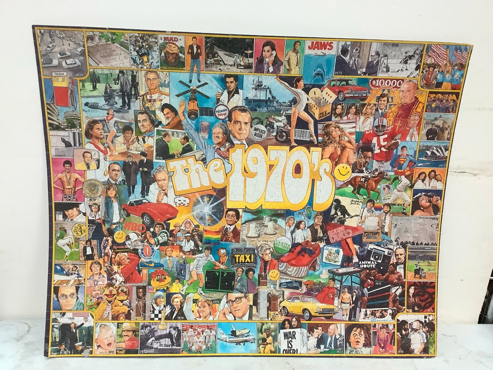 1970s Puzzle (put together) 24x30: 1970s Puzzle (put together) 24x30
