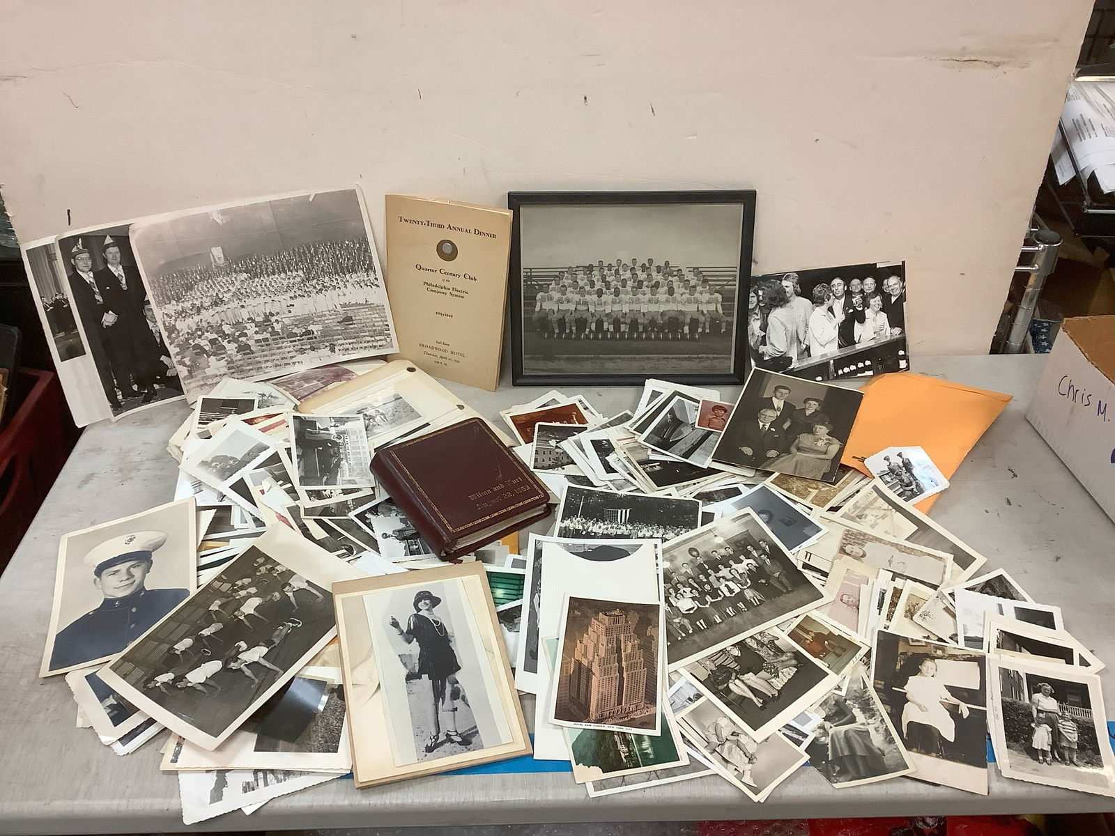 23rd Annual Dinner Quarter Century Club Program dated 1949, Assorted Old Photos, (1 of 1)