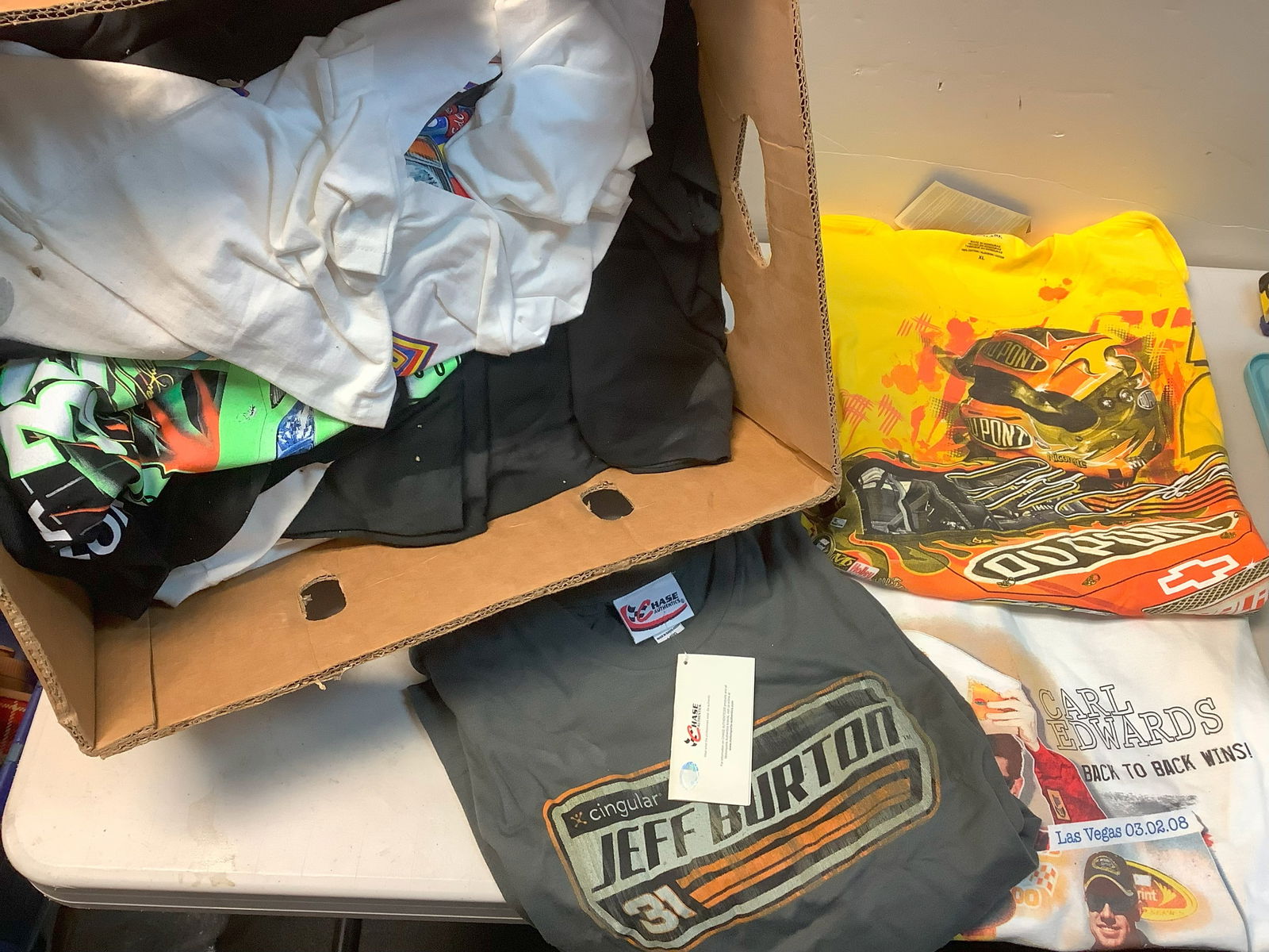 Lot of Assorted Chase Authentics Nascar Shirts new with tags - variuos sizes (1 of 1)