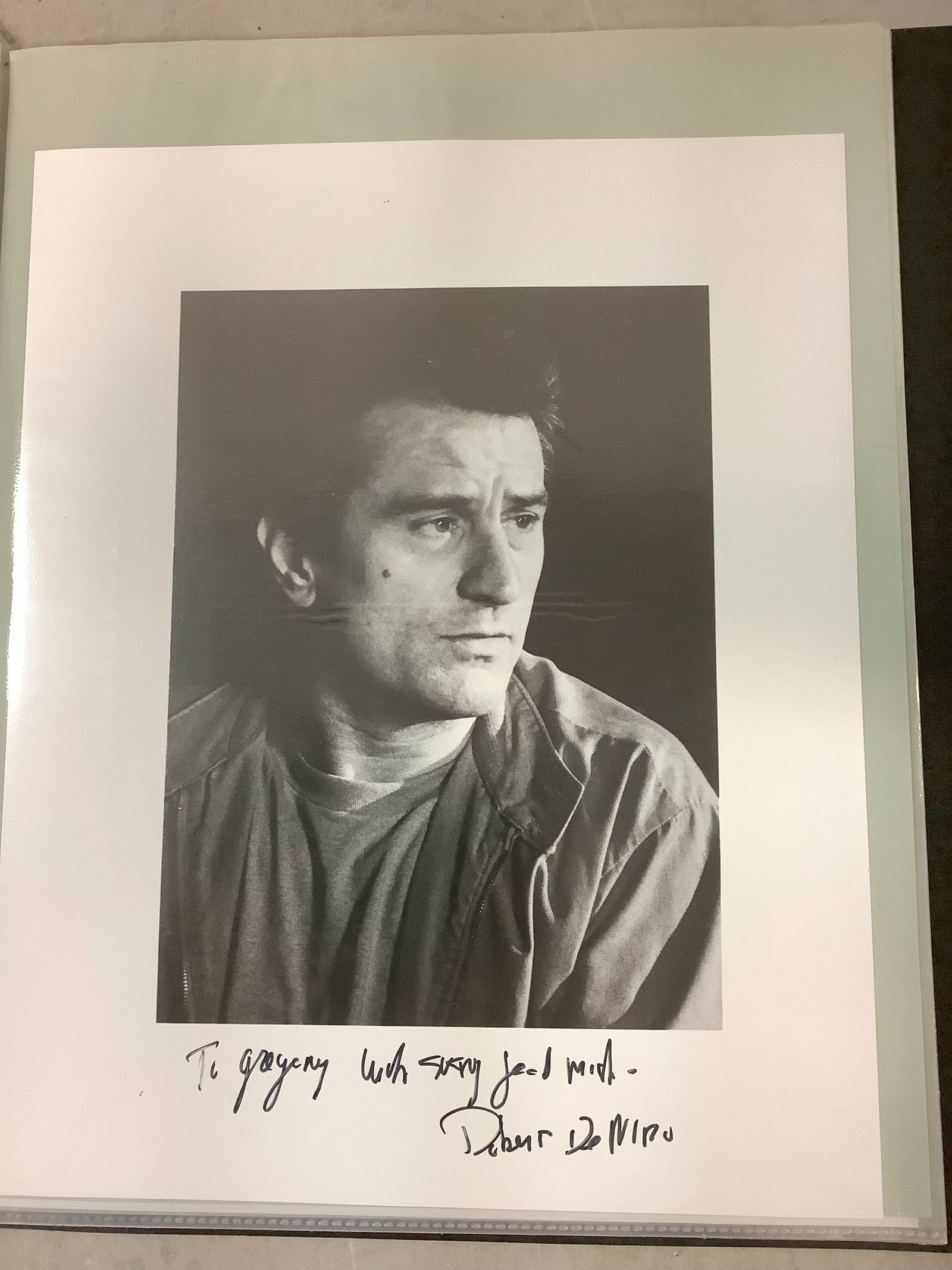 Autographed Headshot Robert Dinero 8x10 Auction