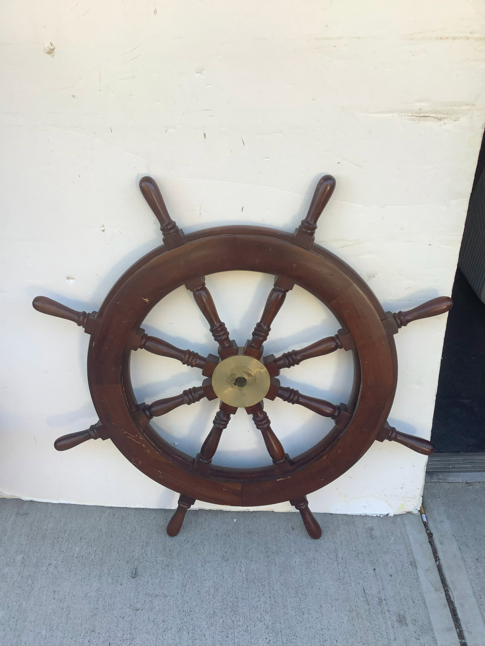 Wooden Ship Wheel 27x25 (1 of 1)