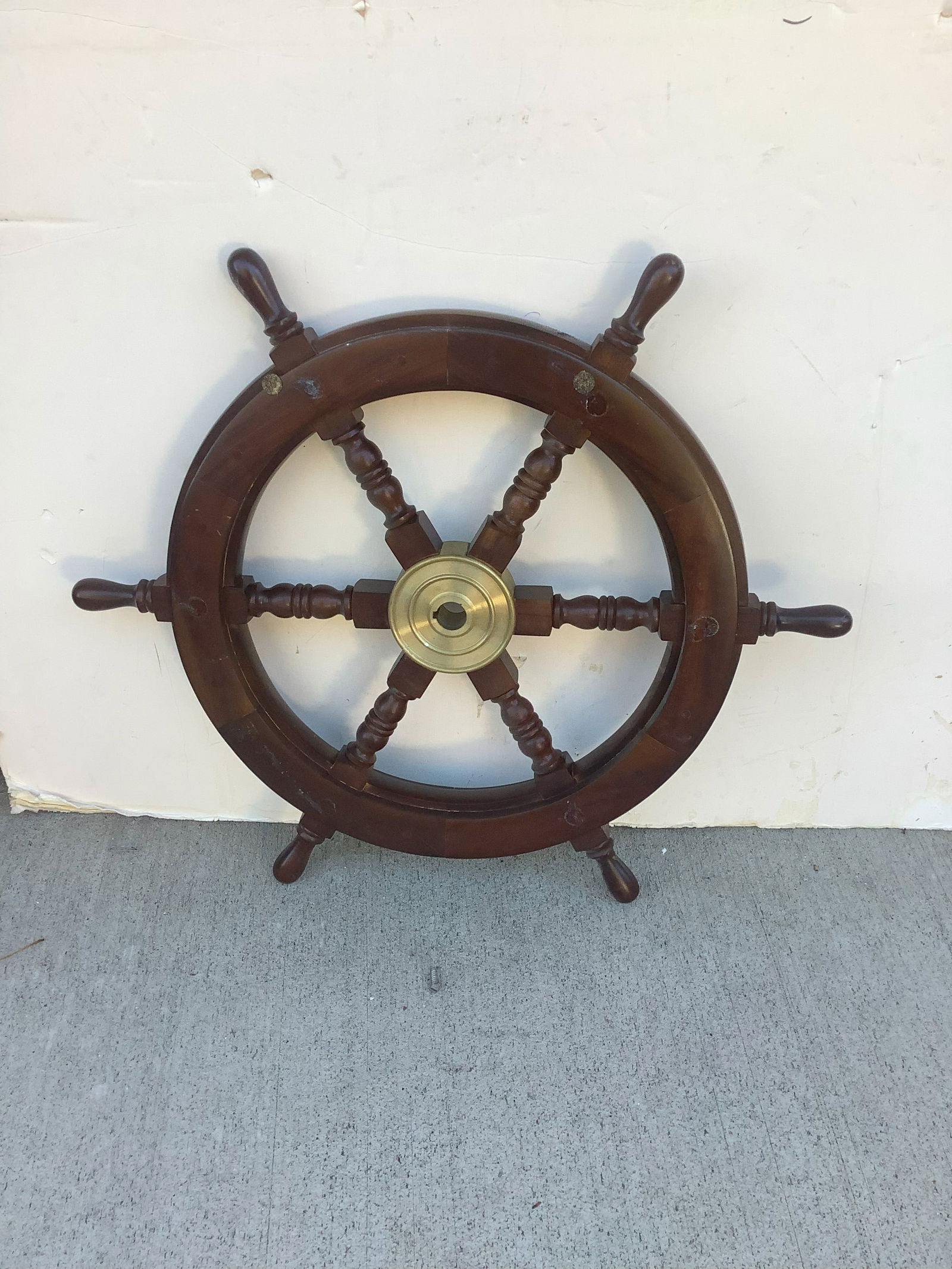 Wooden Ship Wheel 18x19 (1 of 1)