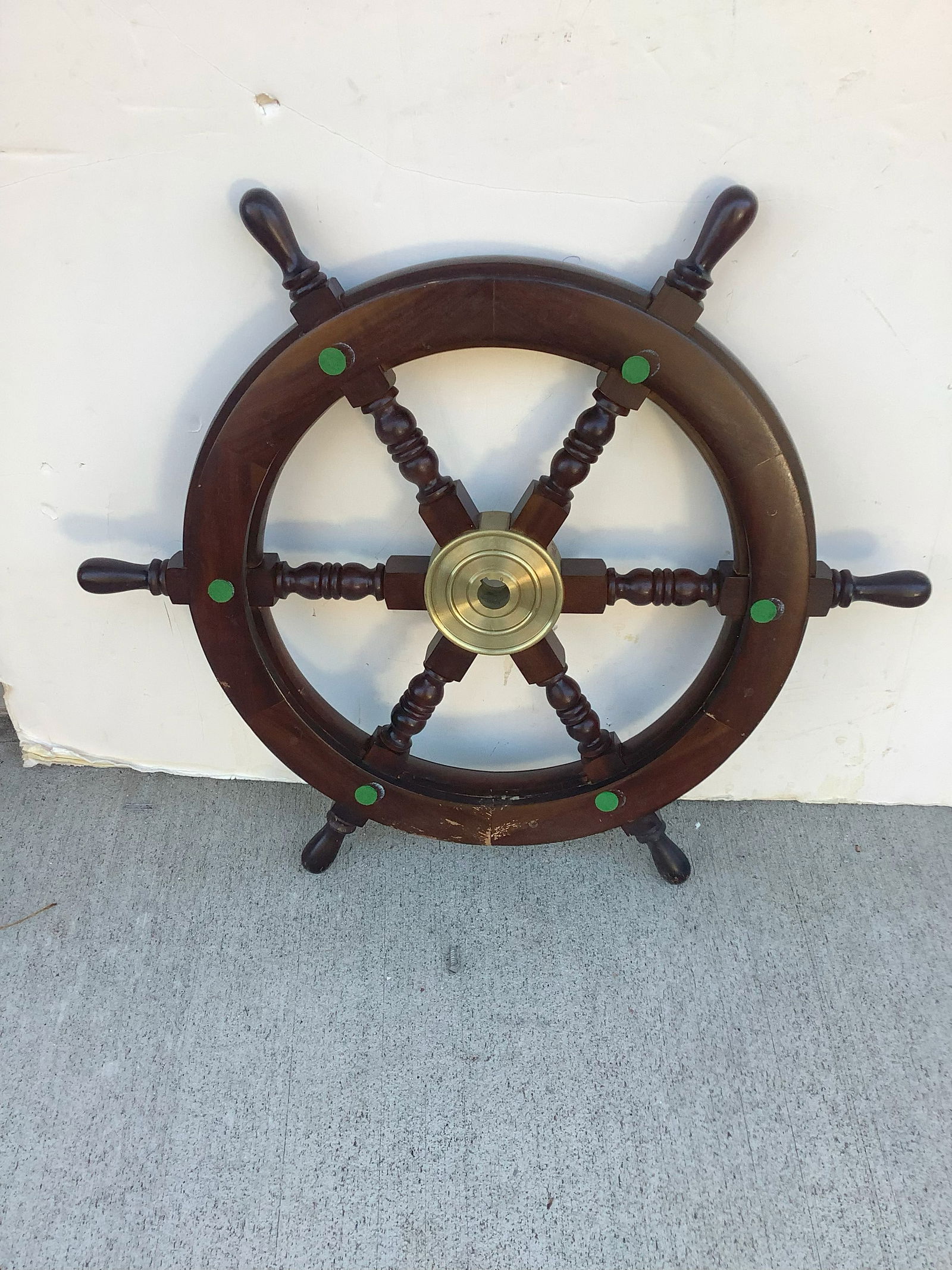 Wooden Ship Wheel 18x19 (1 of 1)