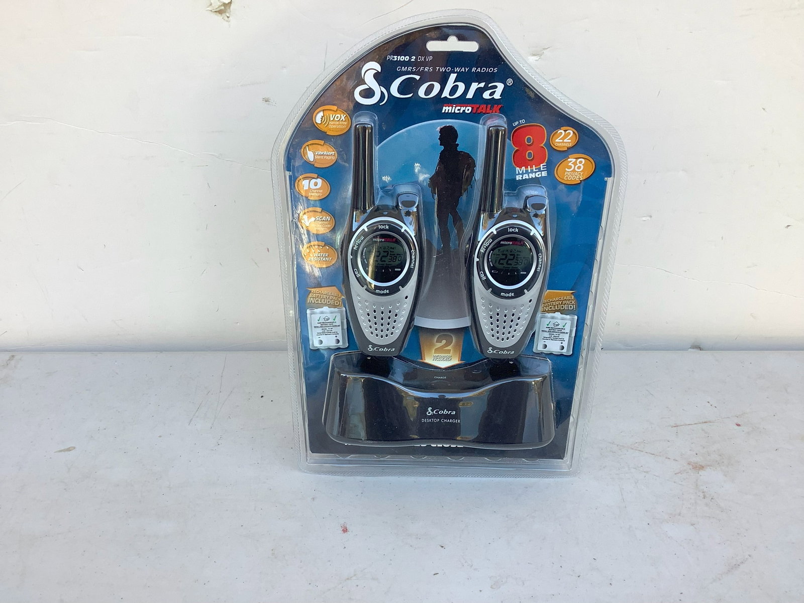 Cobra Micro Talk 8 mile range Walkie Talkies - sealed package: Cobra Micro Talk 8 mile range Walkie Talkies - sealed package