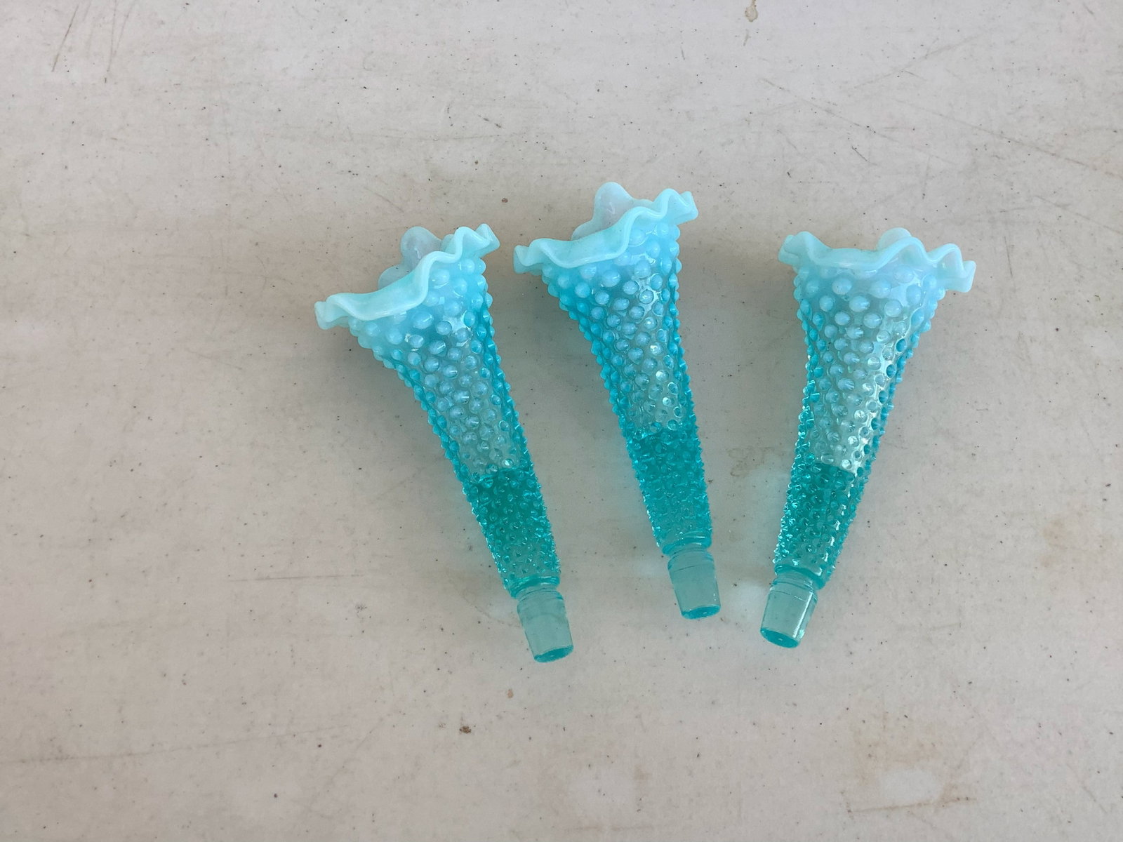 Fenton Vintage Blue Opalescent Hobnail pieces: Fenton Vintage Blue Opalescent Hobnail pieces