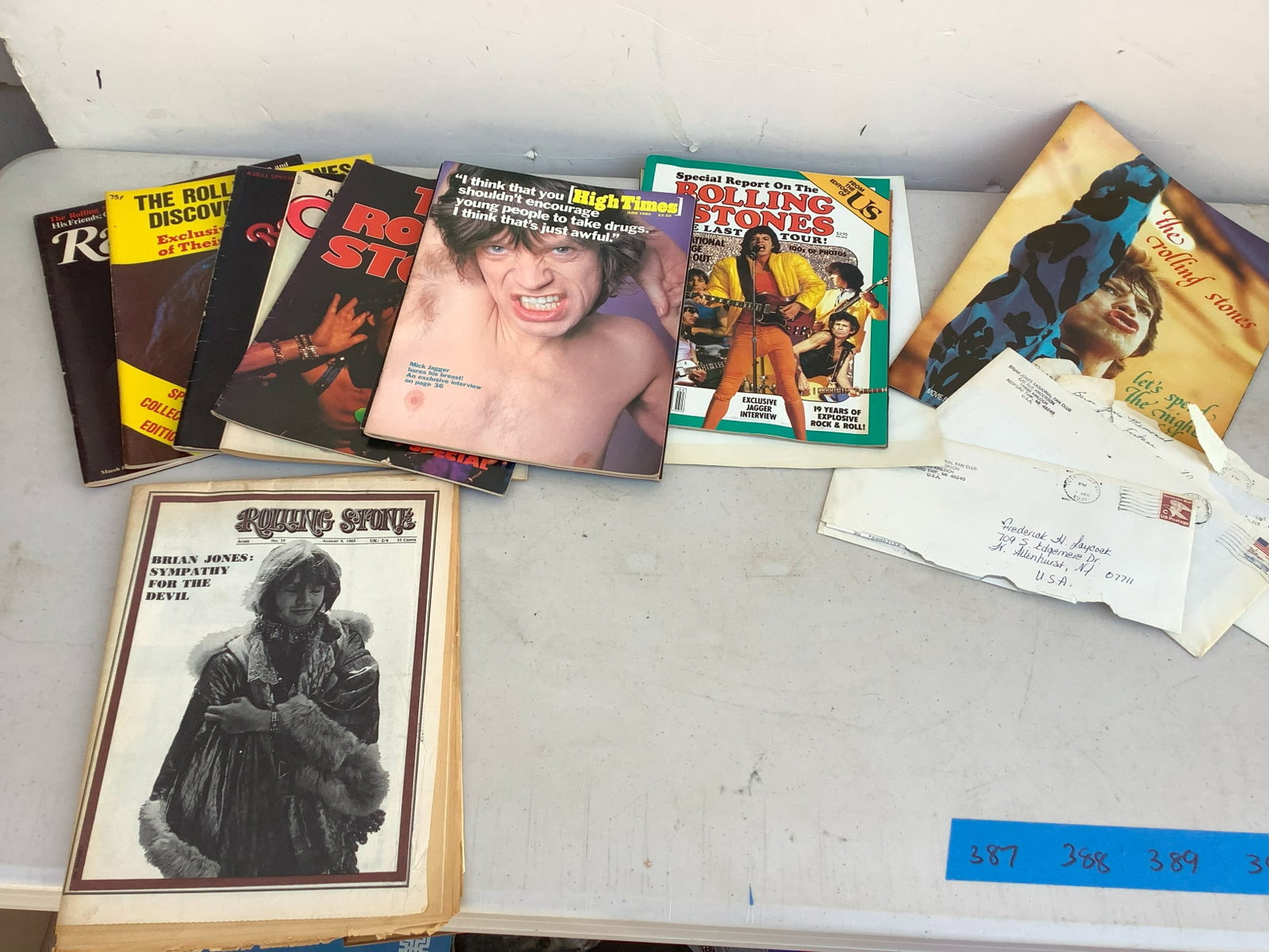 Vinatge Correspondence in Envelopes, Special Report on Rolling Stones Magazine, High TImes Magazine,: Vinatge Correspondence in Envelopes, Special Report on Rolling Stones Magazine, High TImes Magazine, Circus Magazine, Rolling Stones 1967 Paper Magazine and more