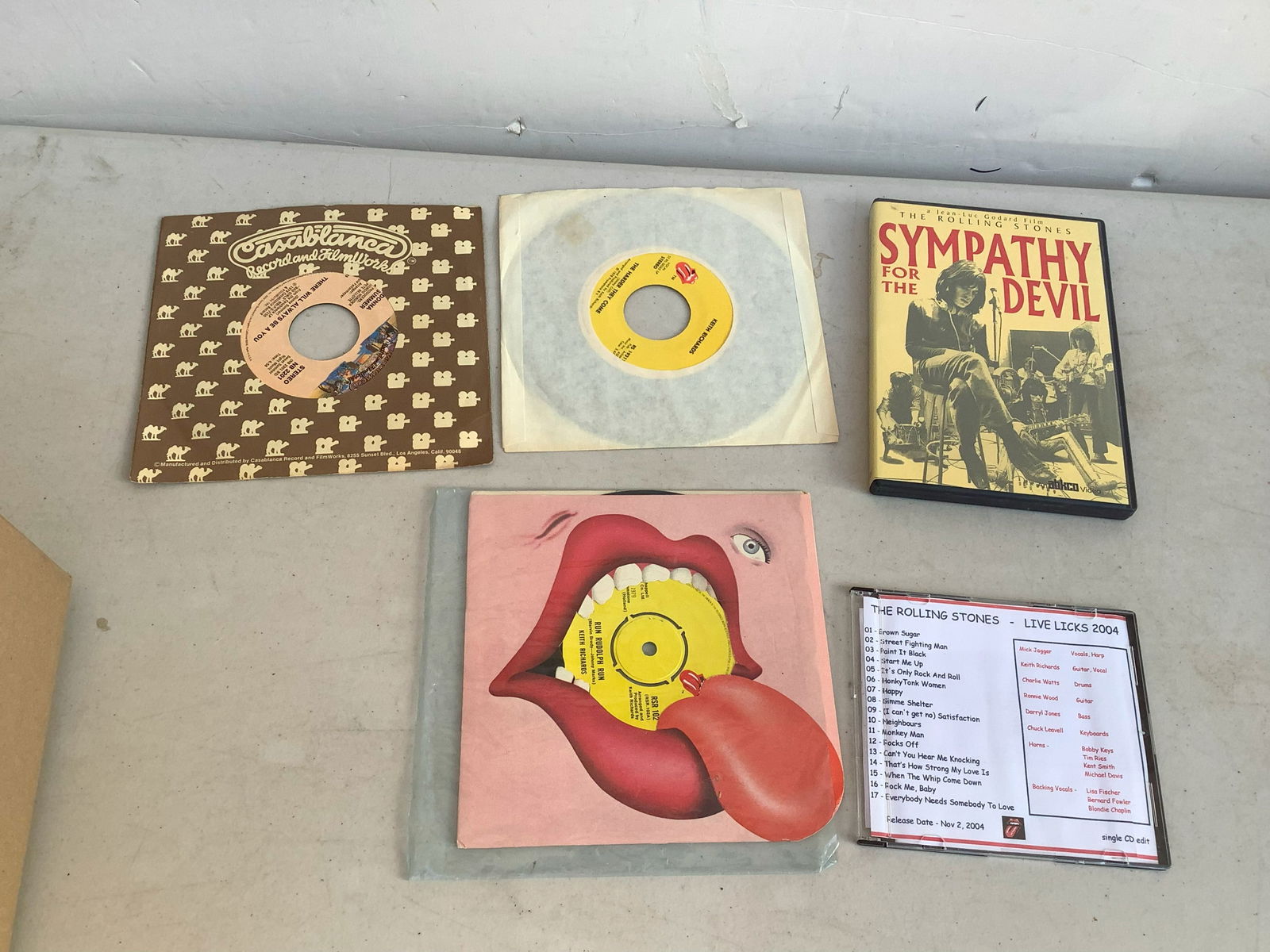 The Rolling Stones Music CD, Assorted 45s (1 of 1)