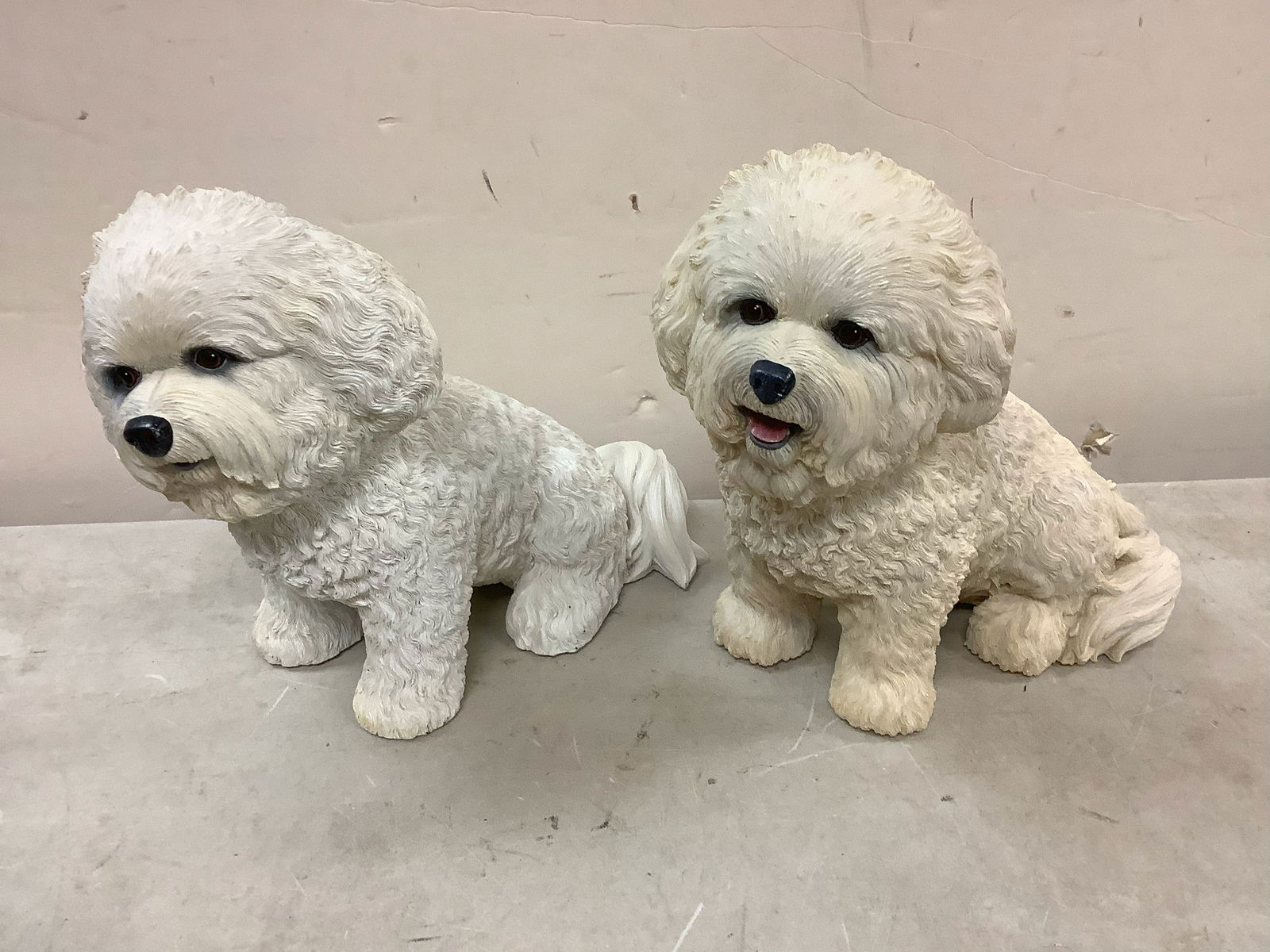 Decorative sitting pretty and bashful poodle statues the danbury mint: Decorative sitting pretty and bashful poodle statues the danbury mint